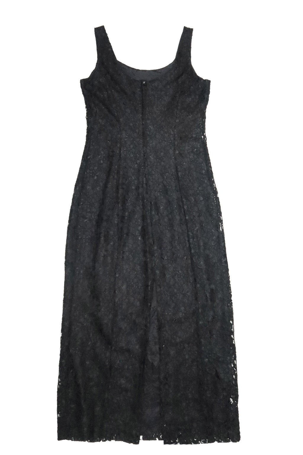 1990's whistles sleeveless lace maxi dress black.