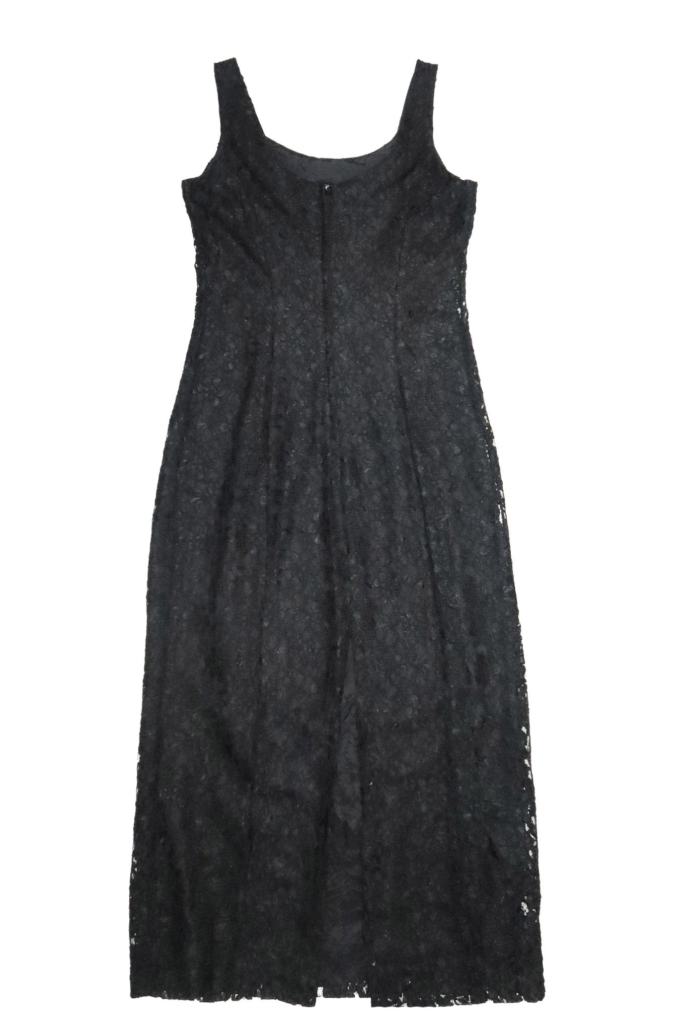 1990's whistles sleeveless lace maxi dress black.