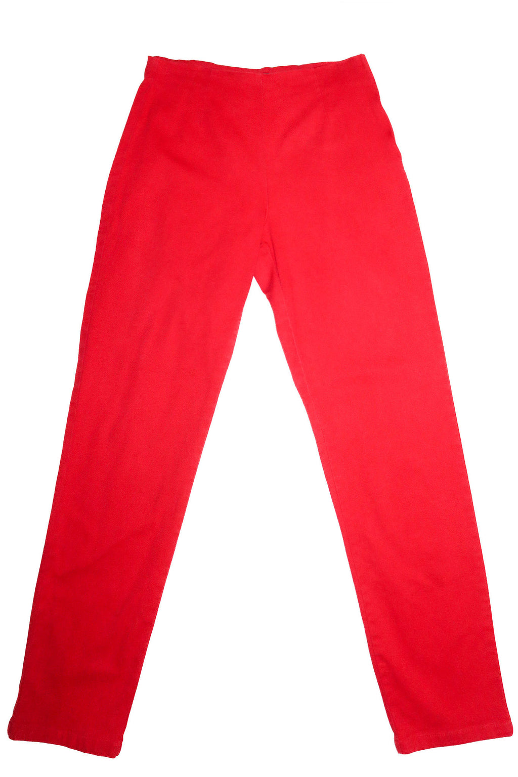 2000’s bik bok high waisted side zip pants red.