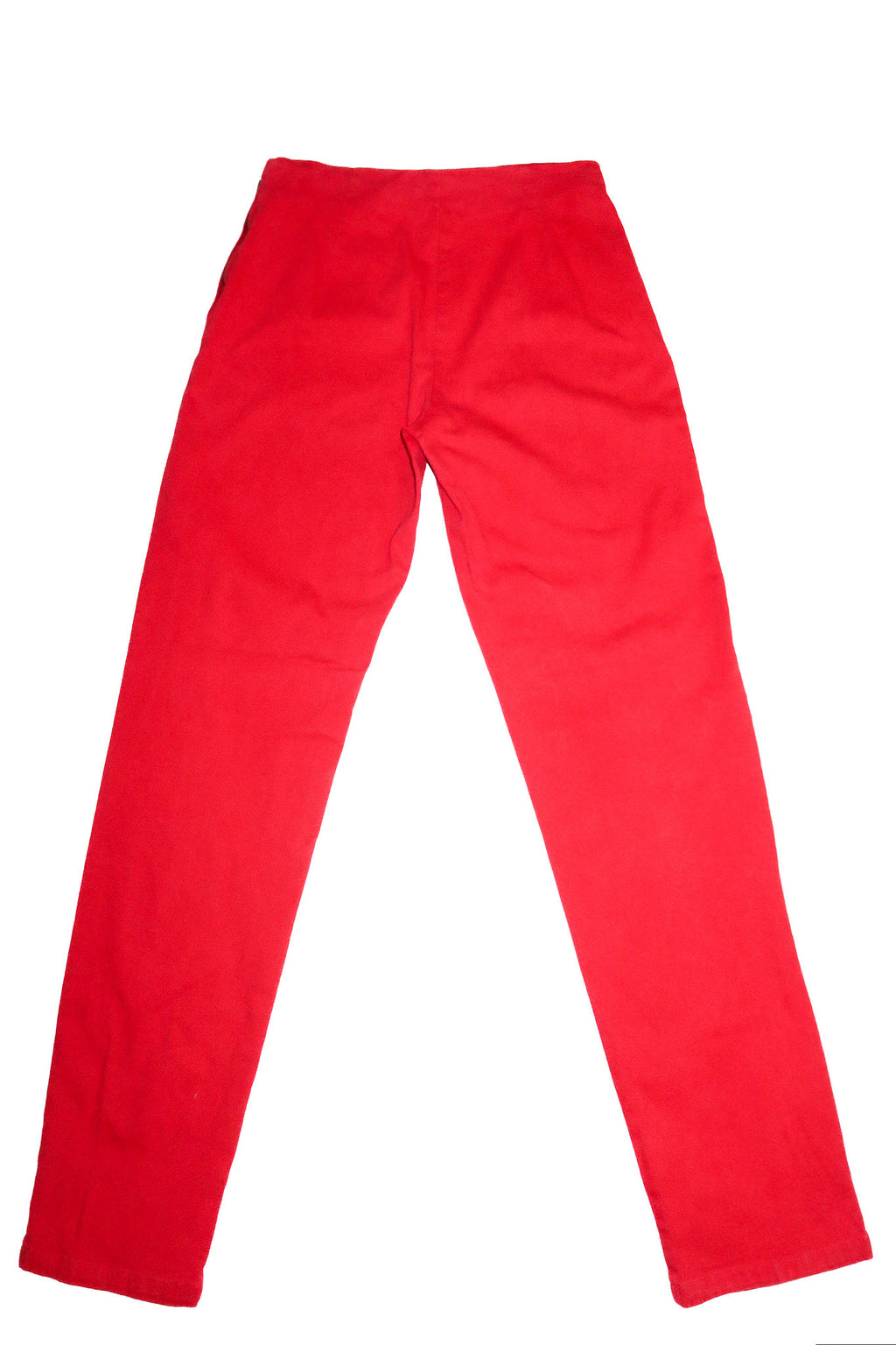 2000’s bik bok high waisted side zip pants red.