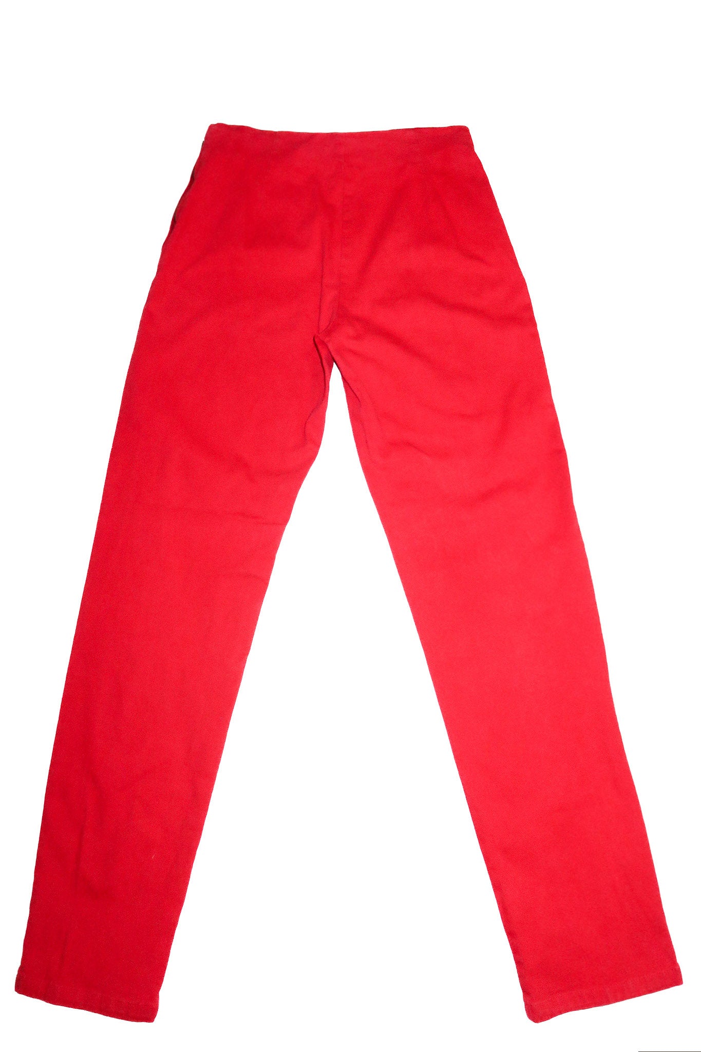 2000’s bik bok high waisted side zip pants red.