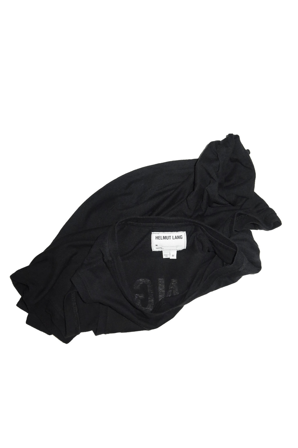 helmut lang edition 1 logo graphic muscle tank top black.