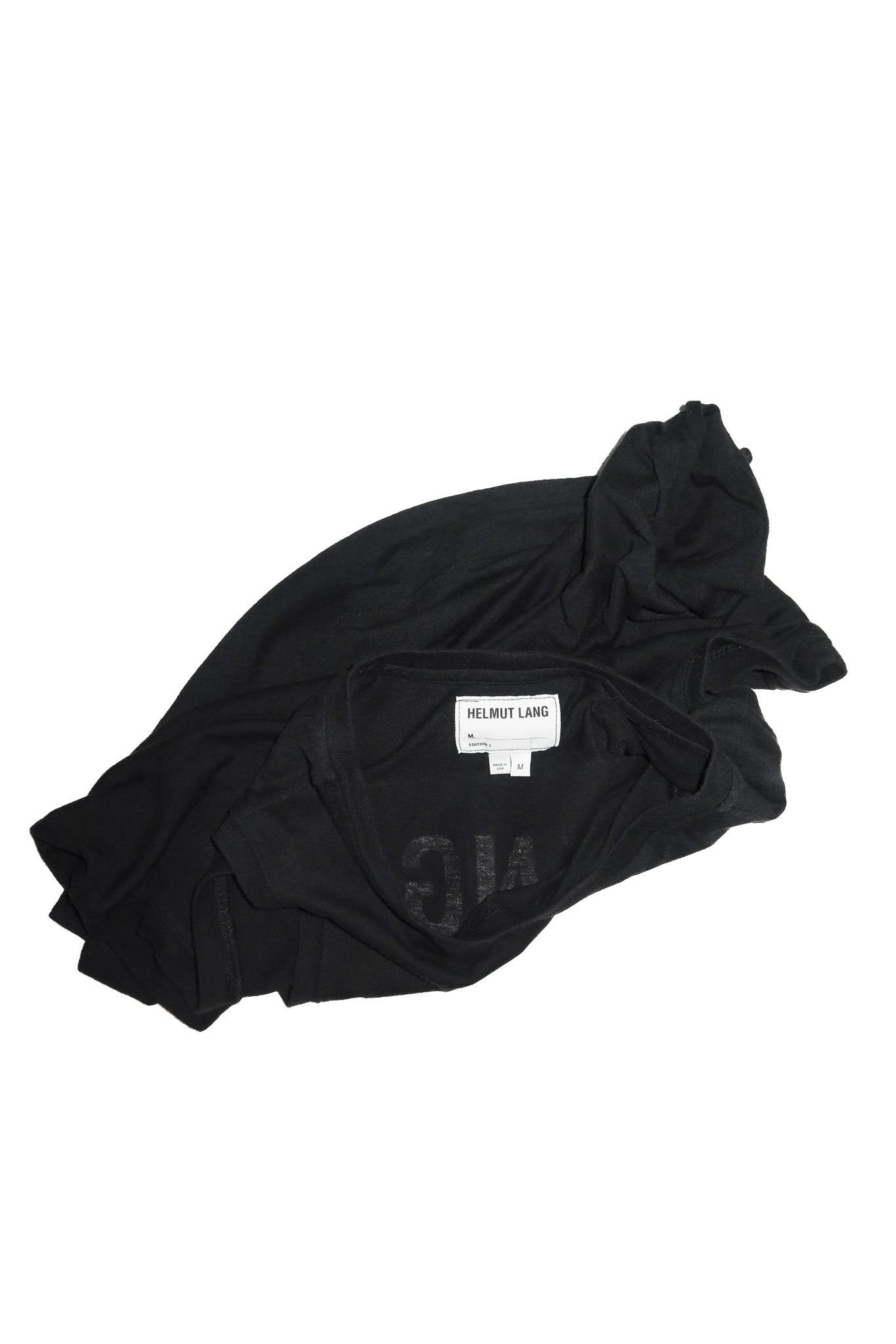 helmut lang edition 1 logo graphic muscle tank top black.