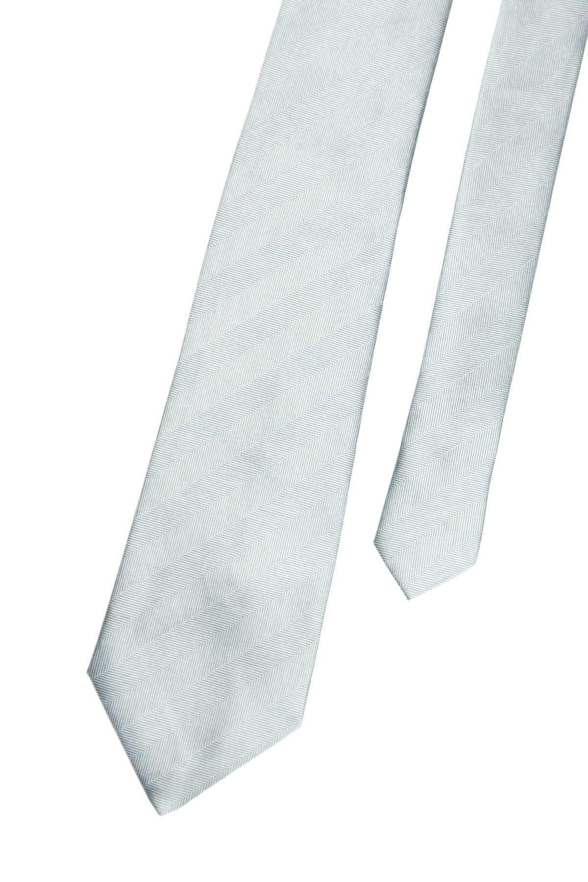 1980’s givenchy monsieur geometric jacquard tie grey.