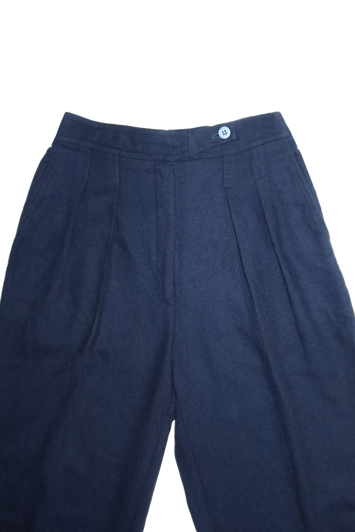 1980's riviera ledo wool tailored trousers navy.