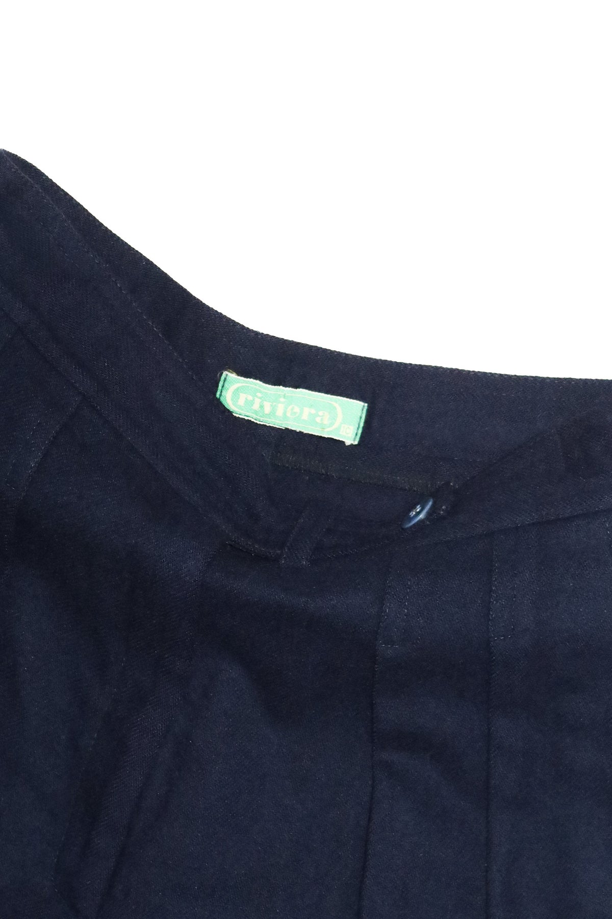 1980's riviera ledo wool tailored trousers navy.