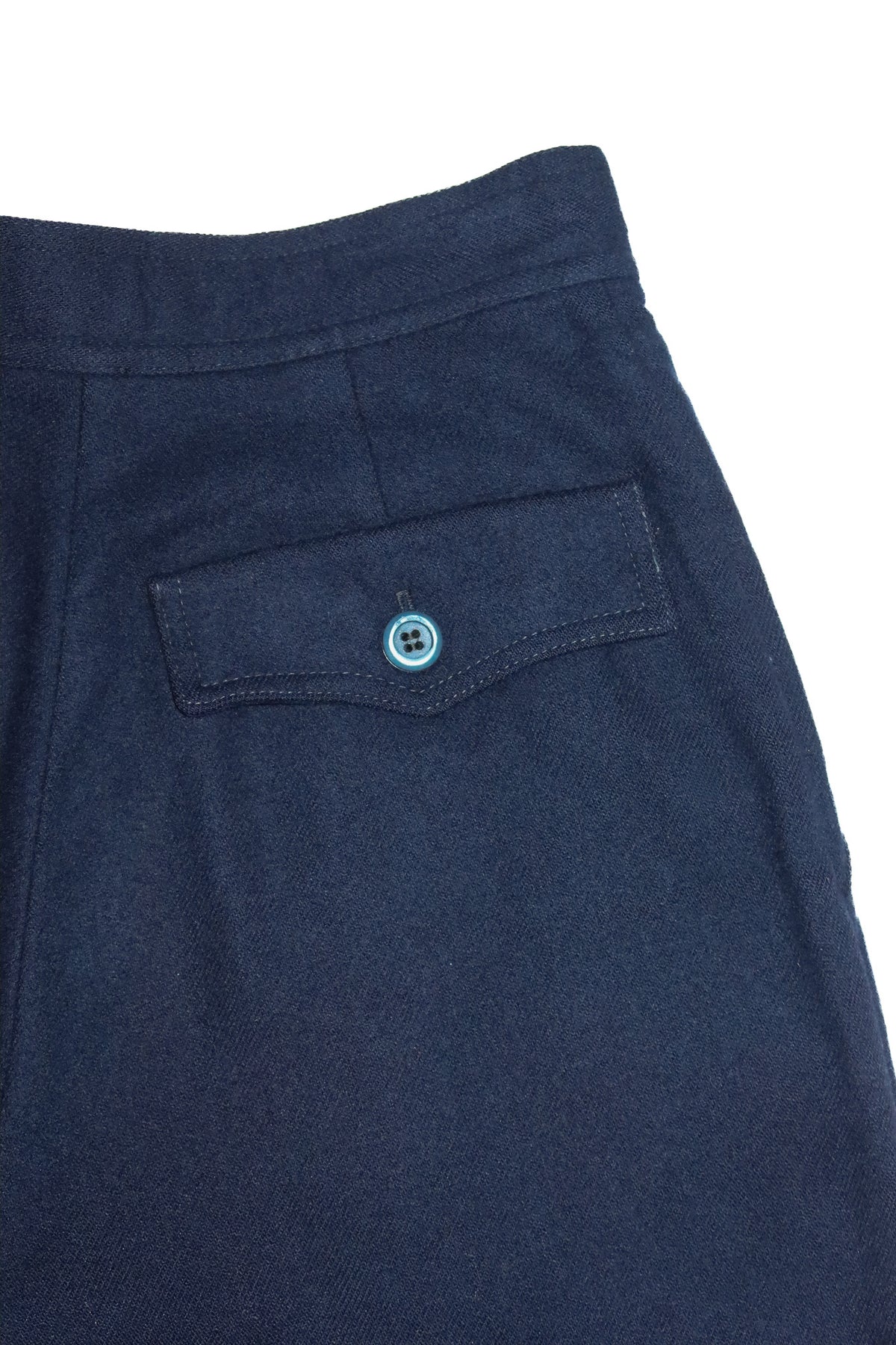 1980's riviera ledo wool tailored trousers navy.