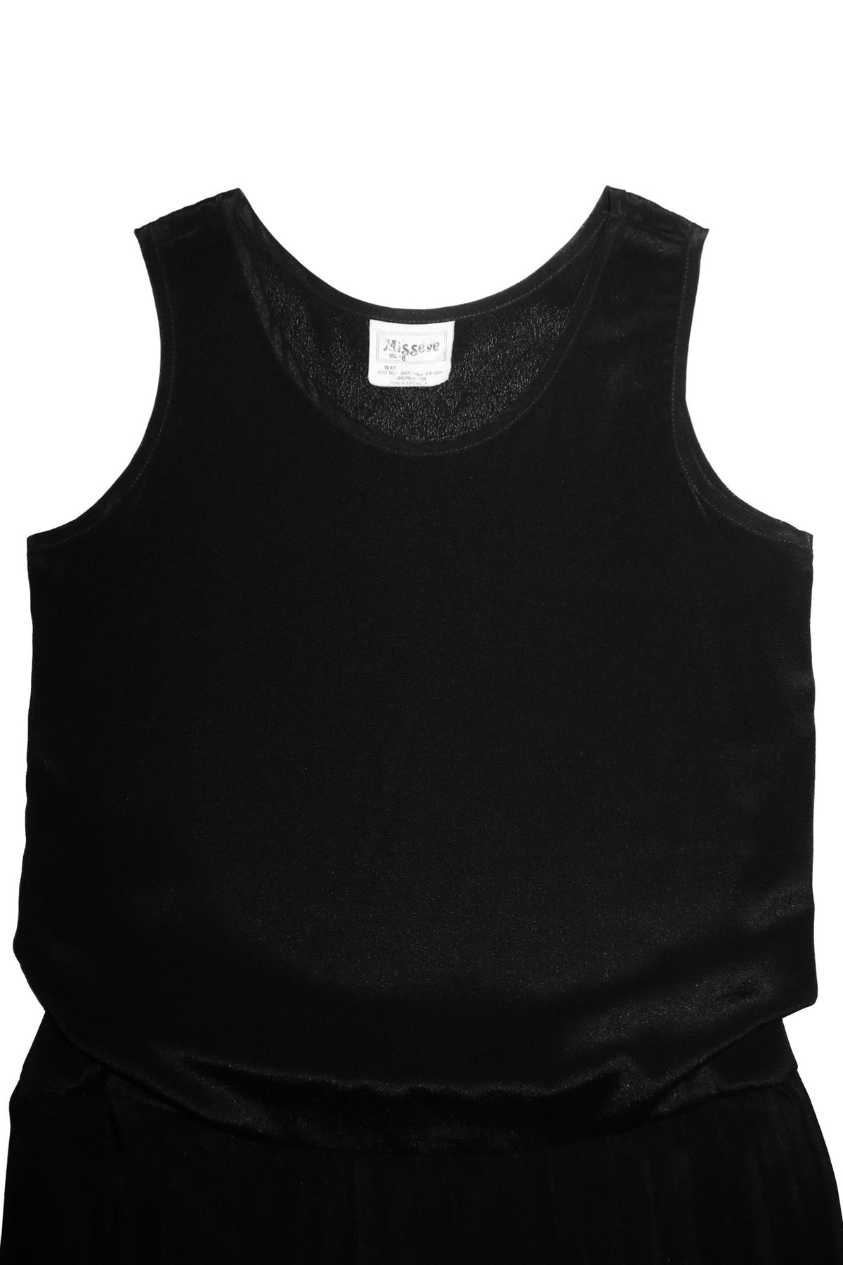 1990's miss eve pleated midi dress black.
