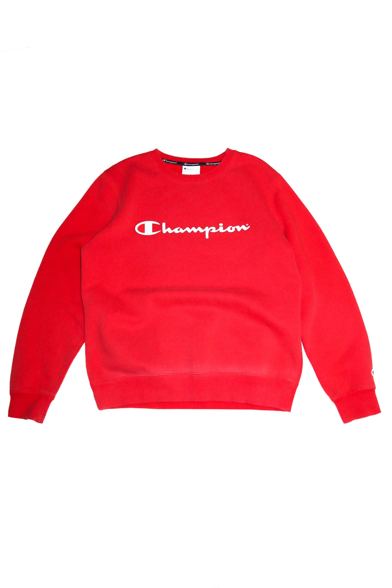 2000’s champion script logo crewneck sweatshirt red.