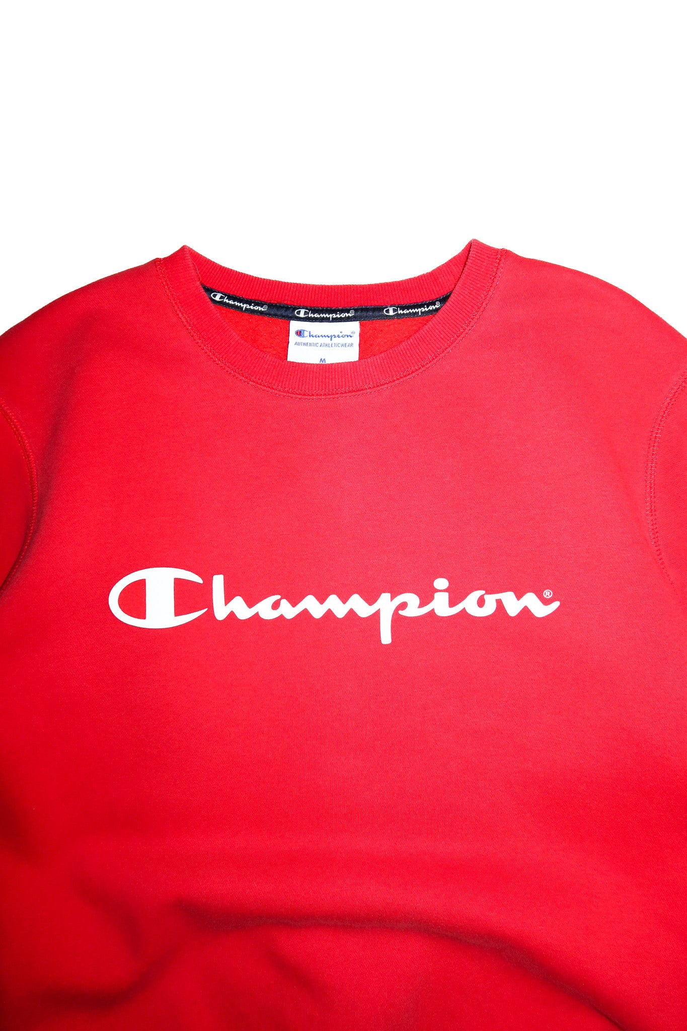 2000’s champion script logo crewneck sweatshirt red.