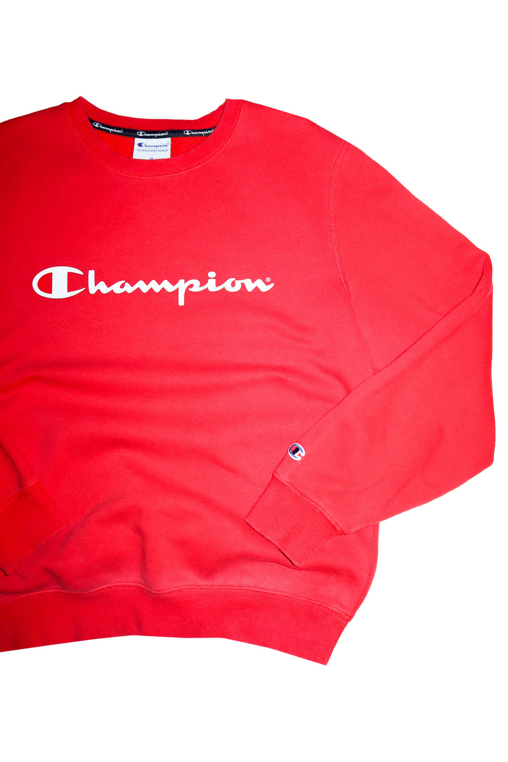 2000’s champion script logo crewneck sweatshirt red.