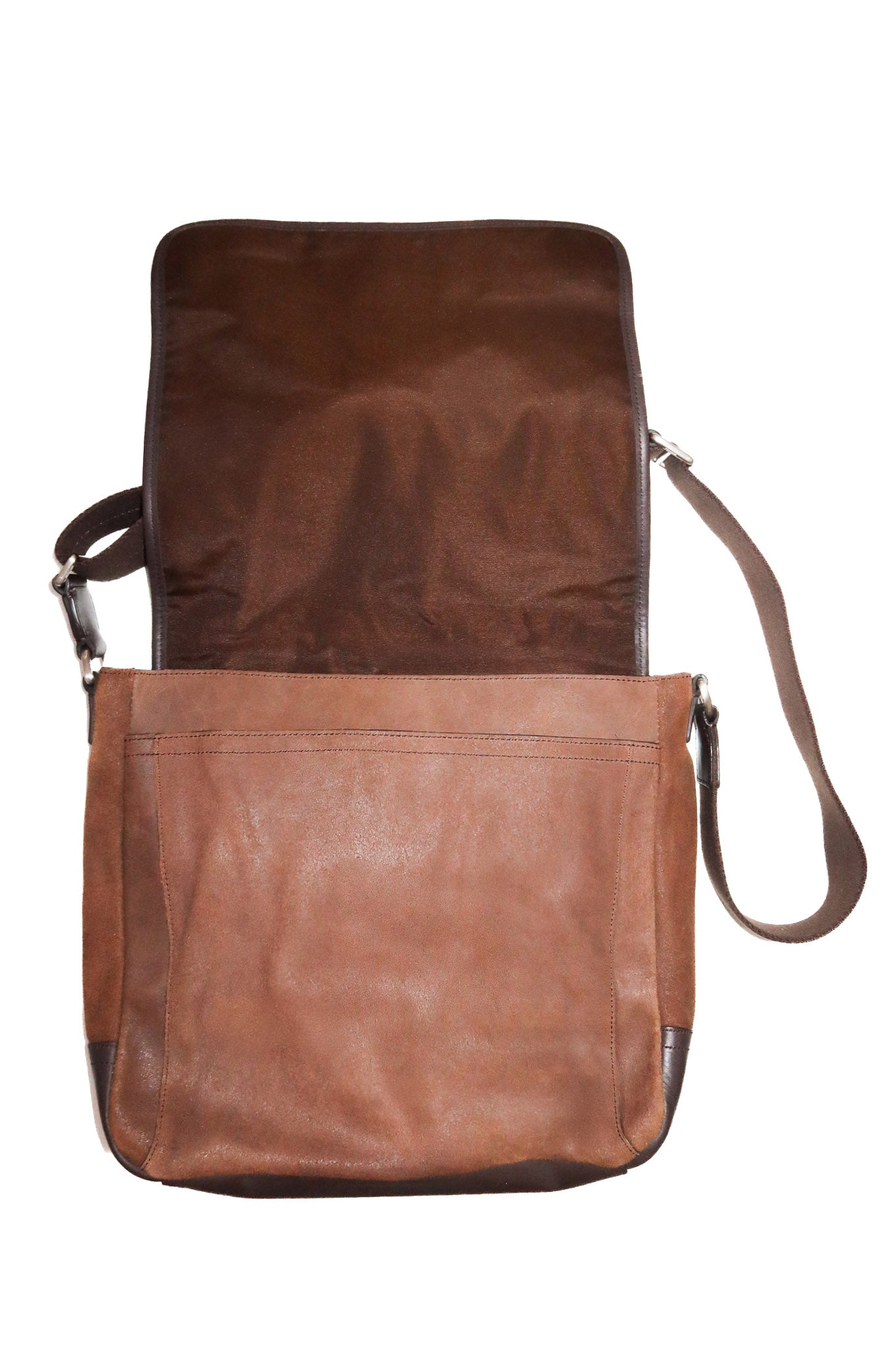 2010’s coach lexington suede leather map bag brown.
