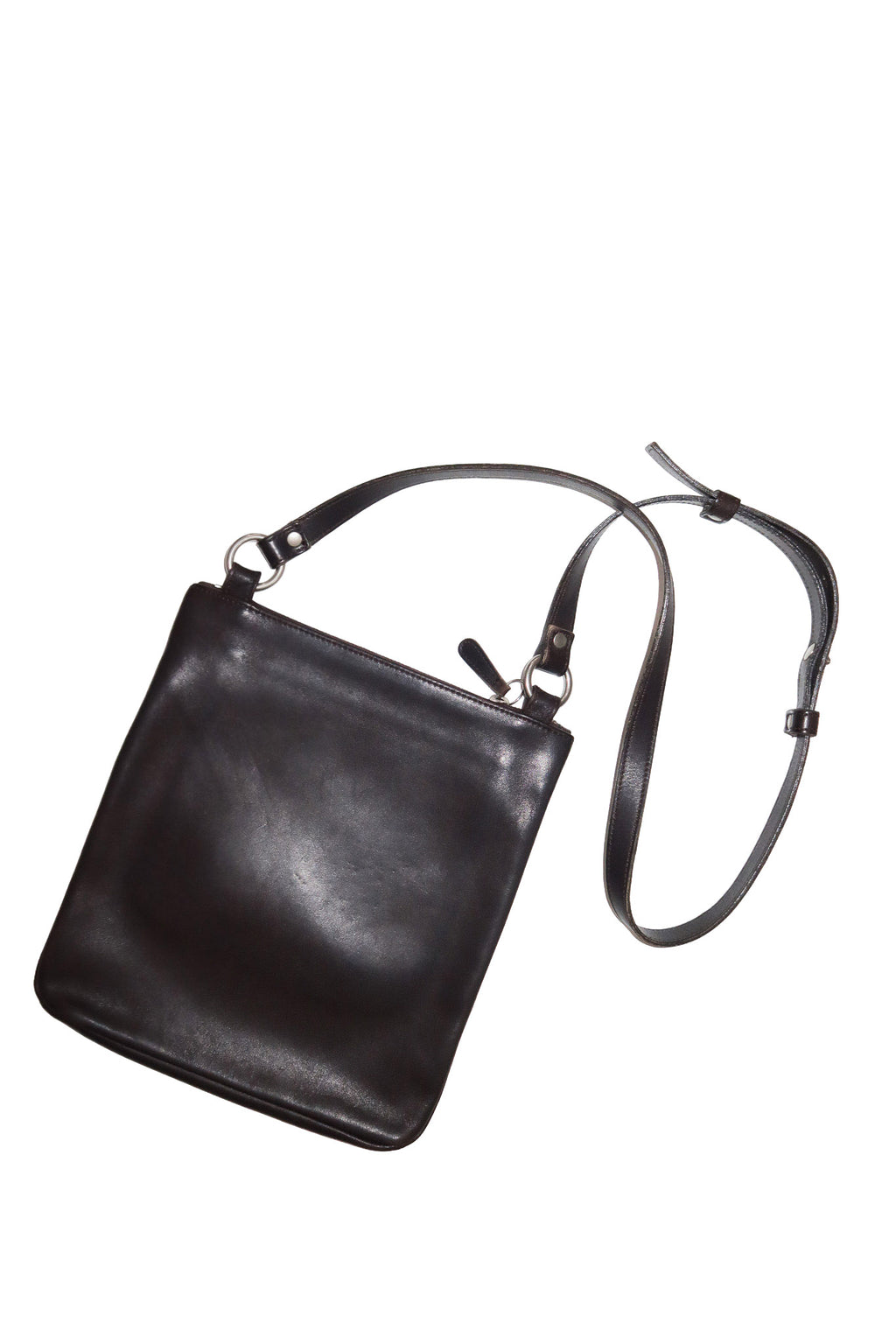 2000 coach chelsea hippie zip leather crossbody bag mahogany brown.