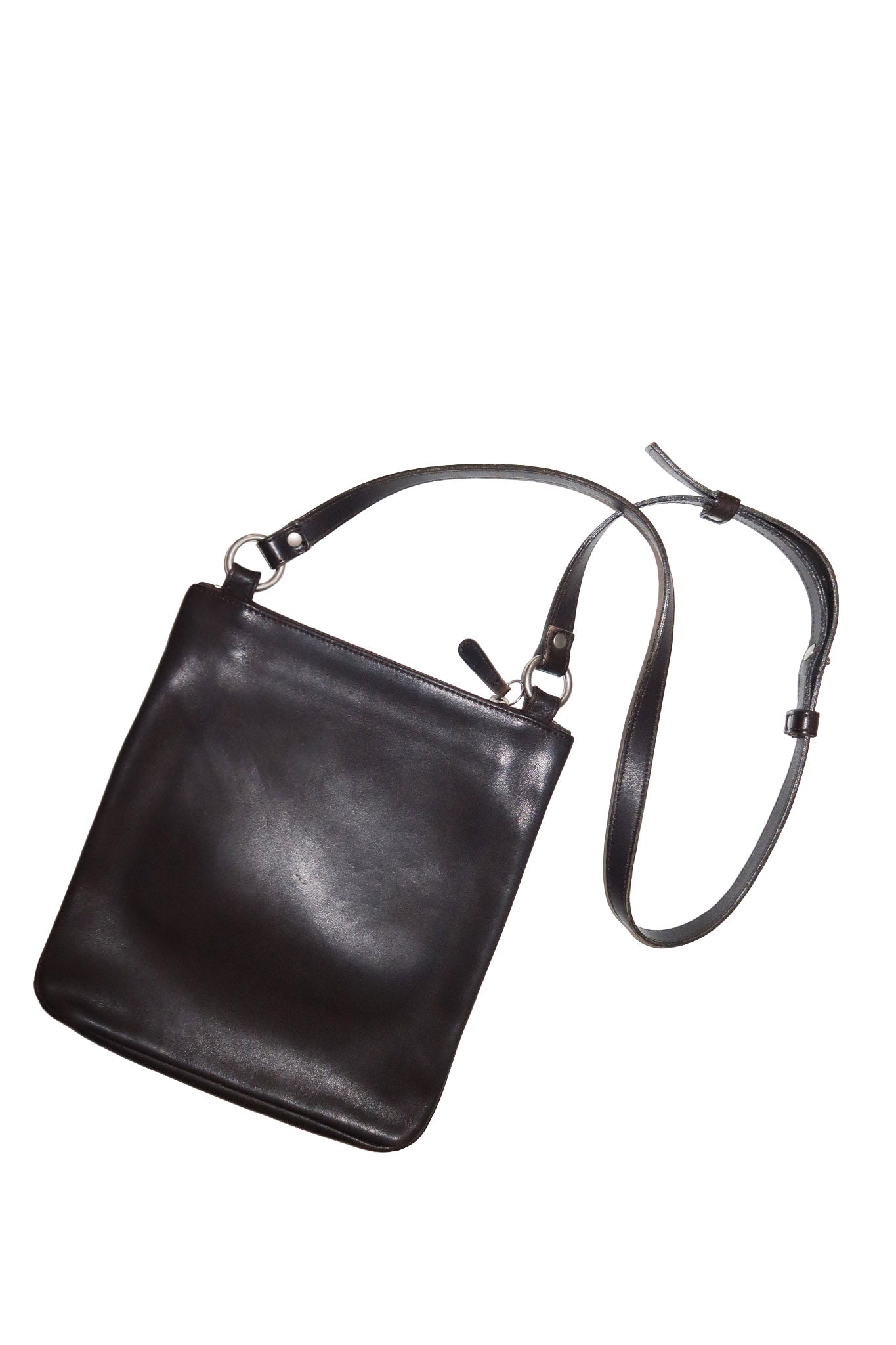 2000 coach chelsea hippie zip leather crossbody bag mahogany brown.