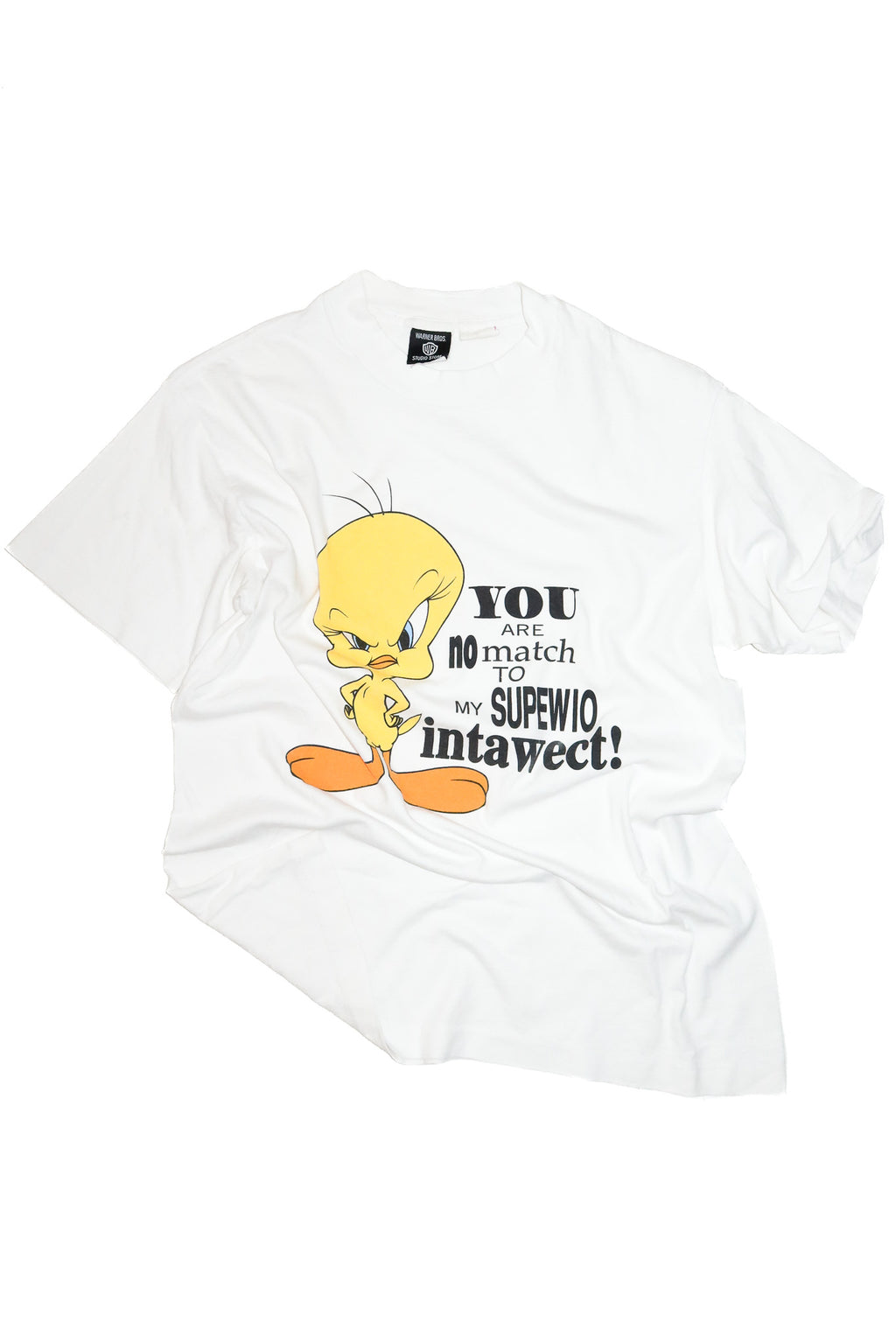1990’s warner bros tweety bird graphic t-shirt white.