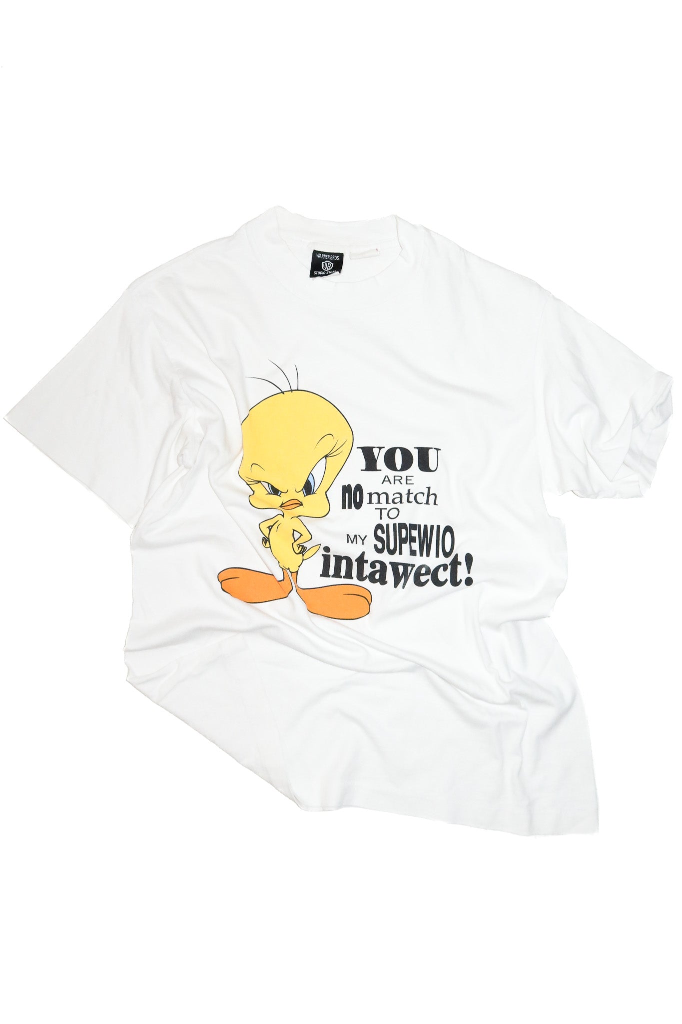 1990’s warner bros tweety bird graphic t-shirt white.