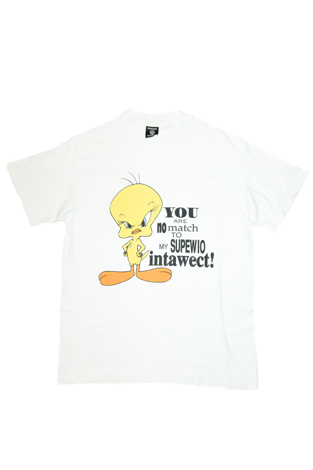 1990’s warner bros tweety bird graphic t-shirt white.
