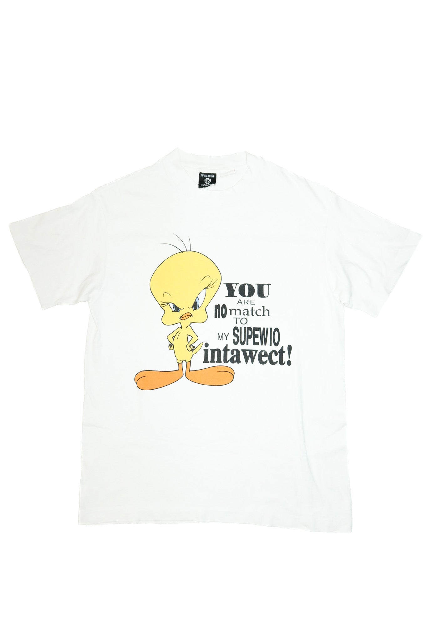 1990’s warner bros tweety bird graphic t-shirt white.
