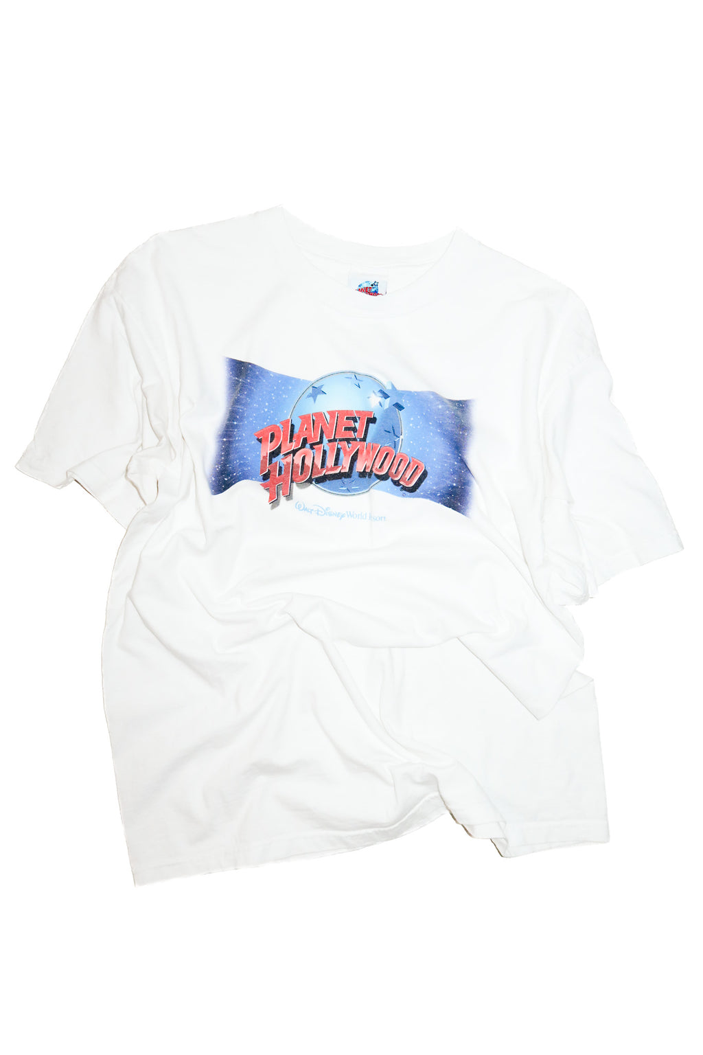 1998 planet hollywood logo t-shirt white.
