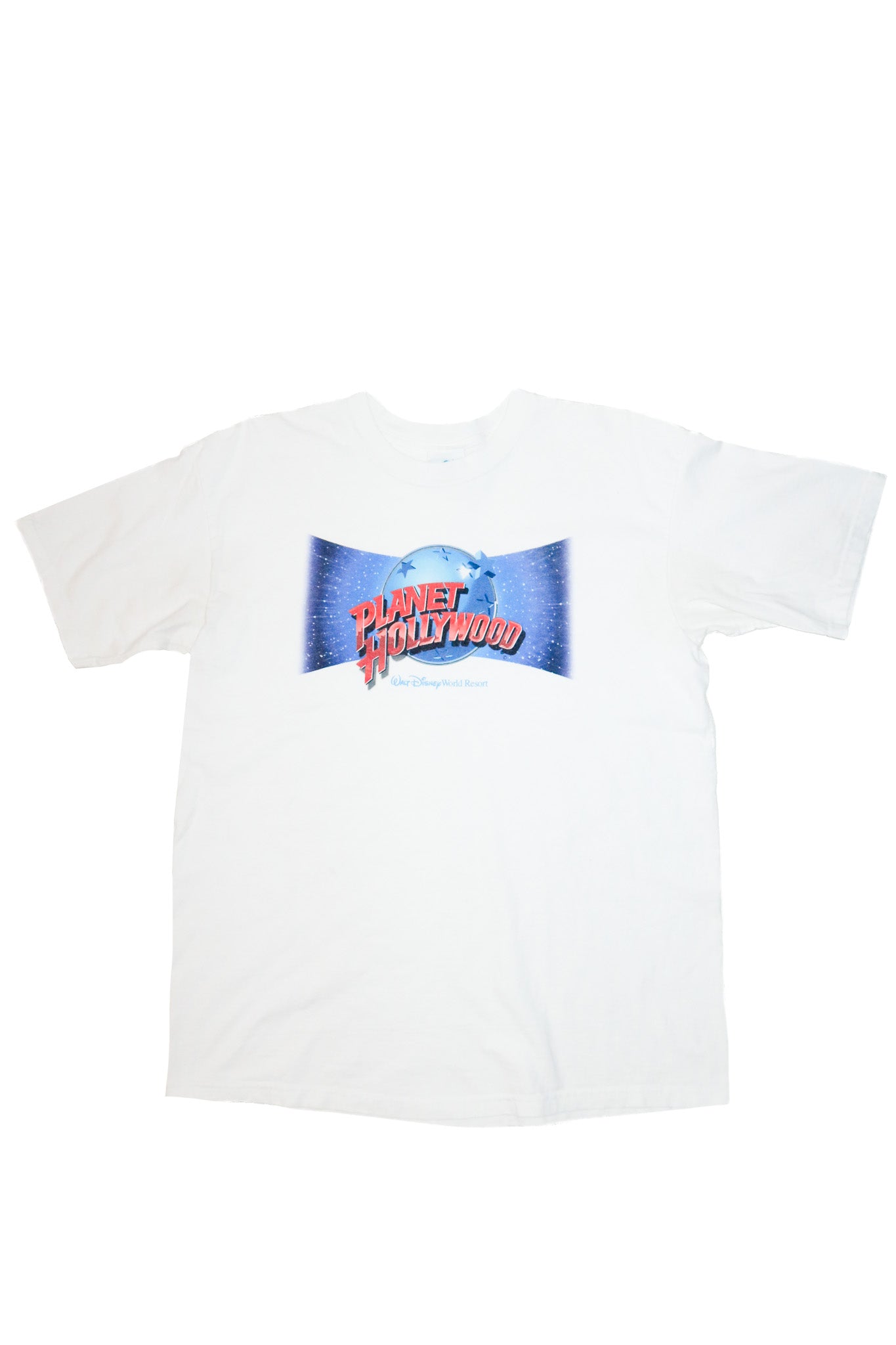 1998 planet hollywood logo t-shirt white.