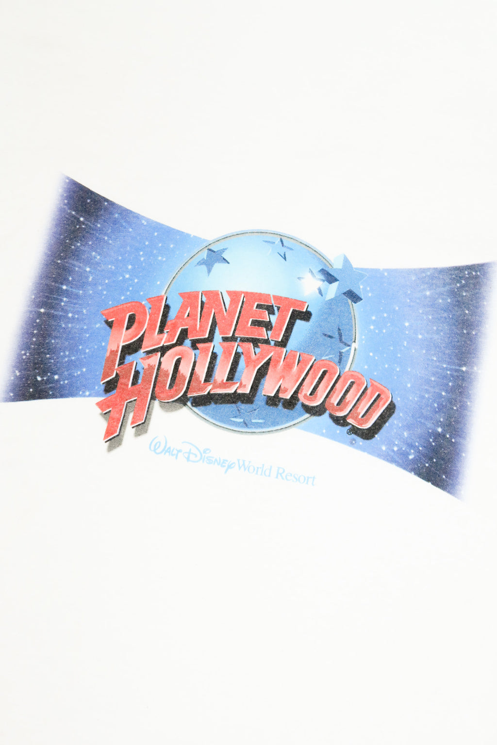1998 planet hollywood logo t-shirt white.