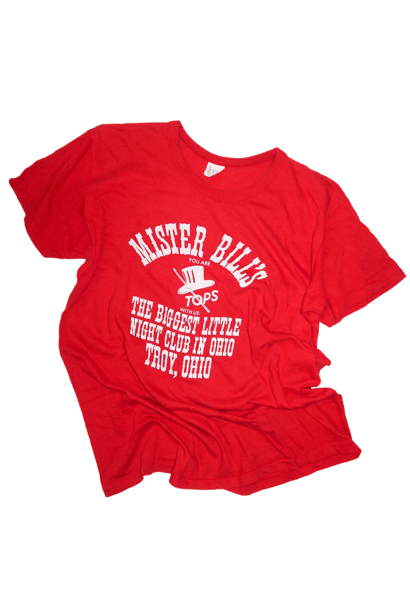 1980’s mister bill’s nightclub t-shirt red.