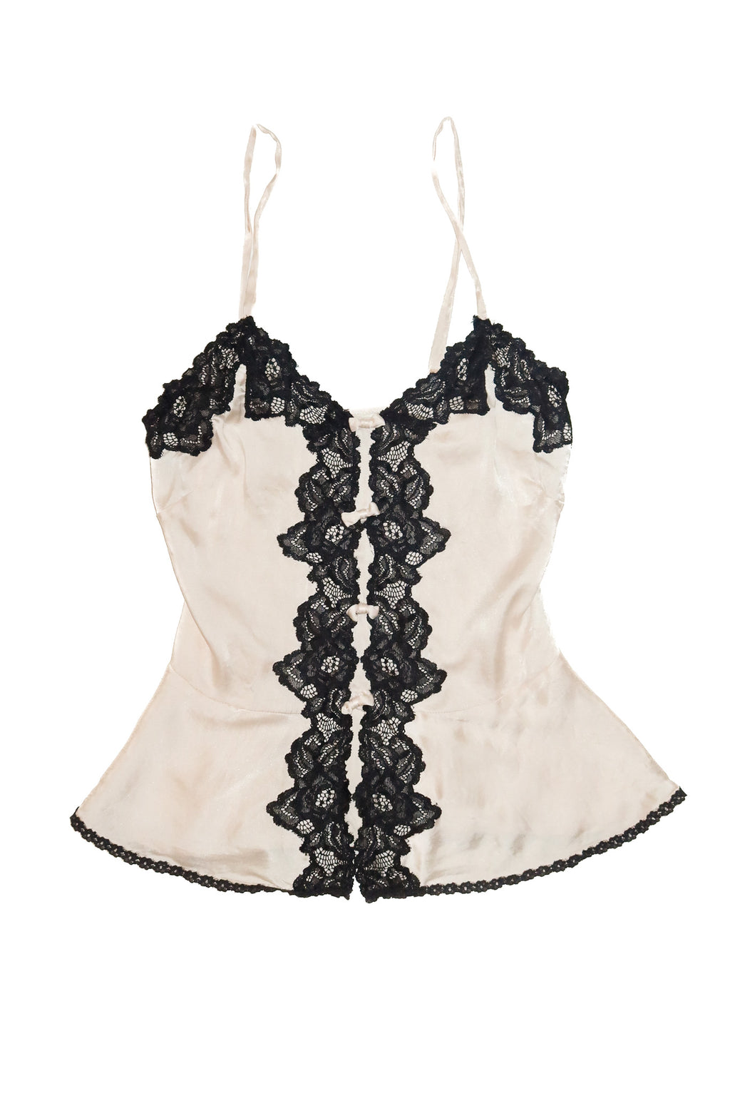 2000’s alannah hill silk lace cami pink black.