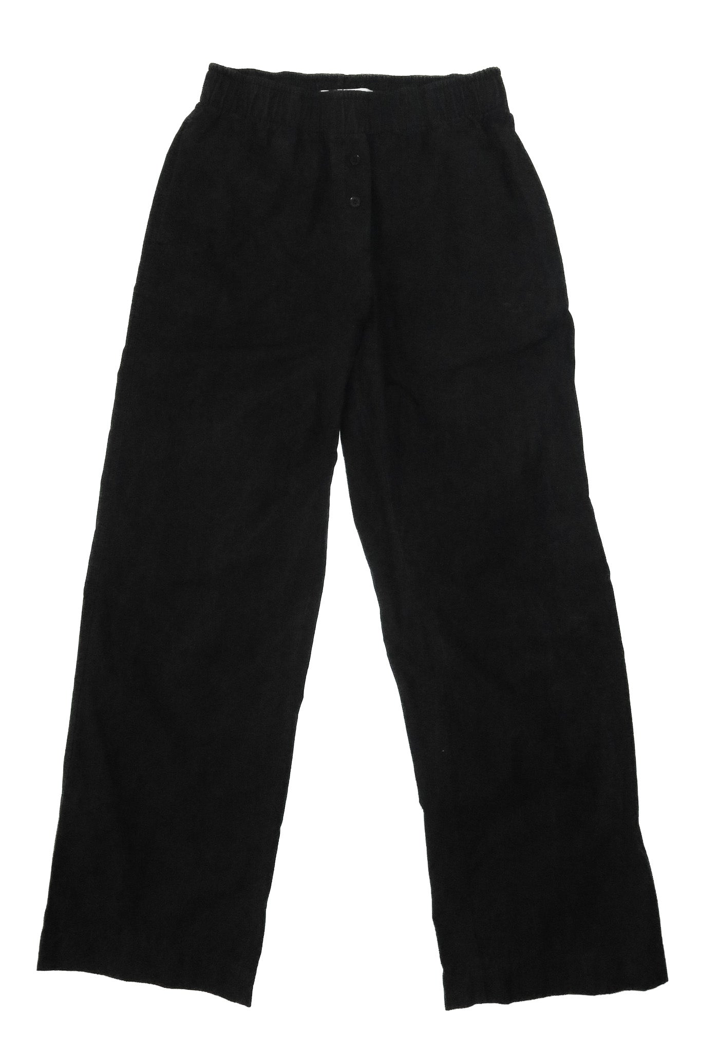 venroy cotton poplin pants black.
