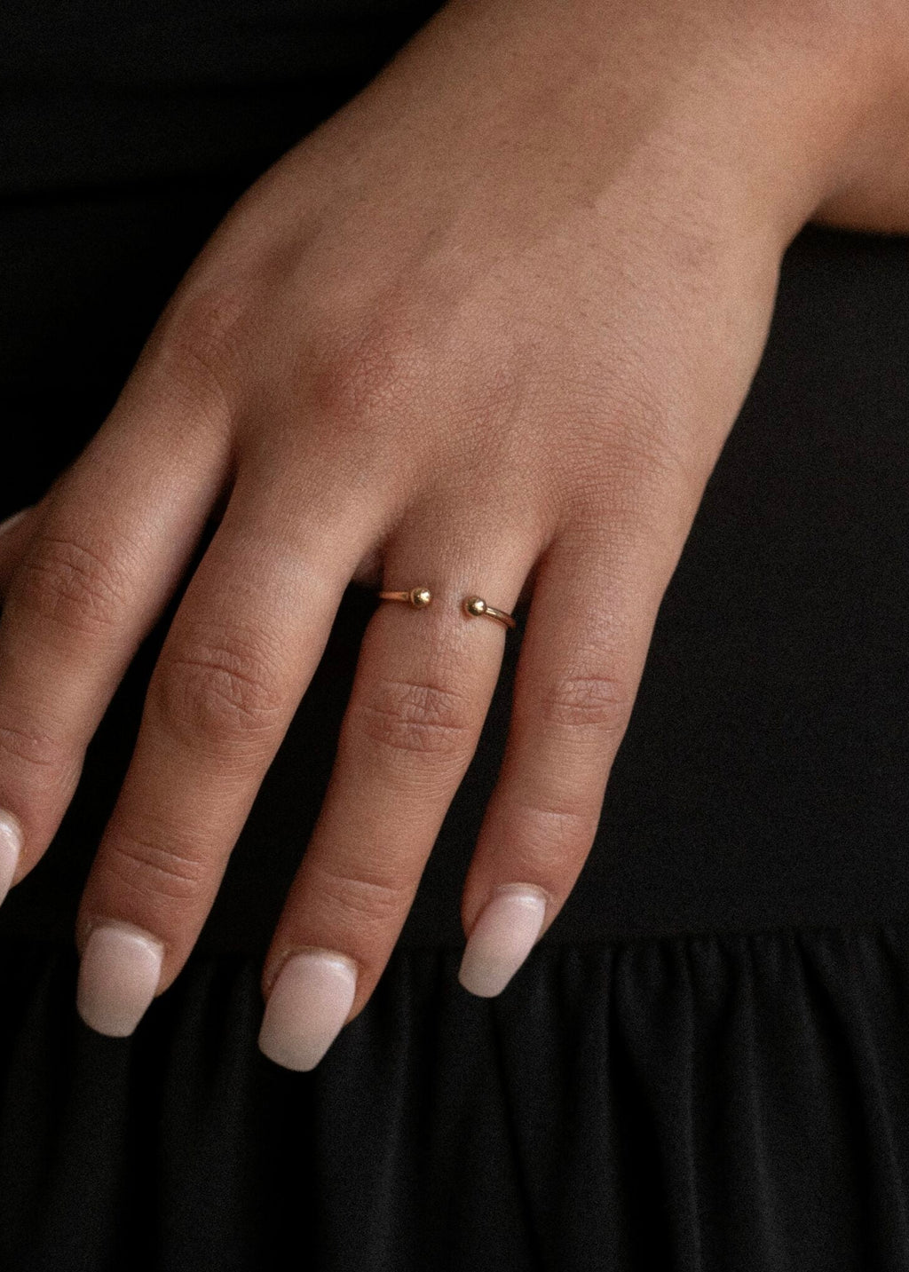 scarlett adjustable ring gold.