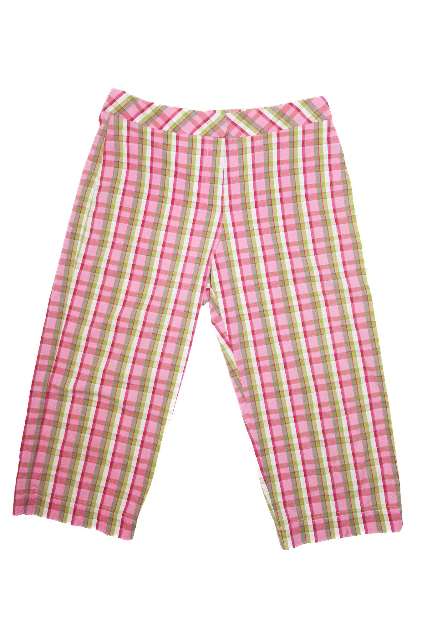 2000’s aero plaid culottes pink/green.
