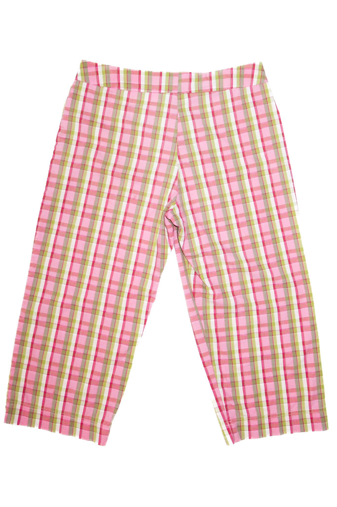 2000’s aero plaid culottes pink/green.