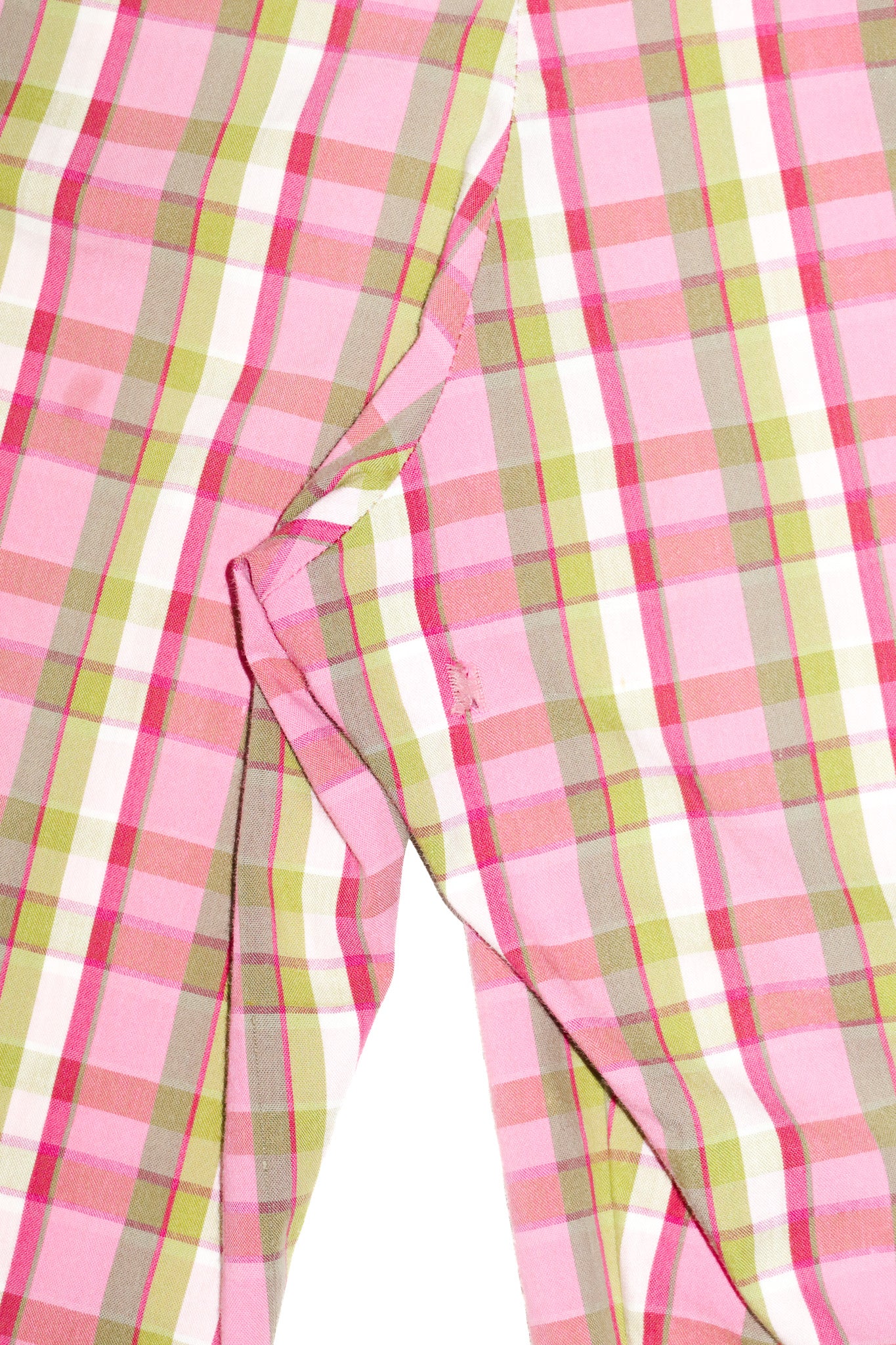 2000’s aero plaid culottes pink/green.