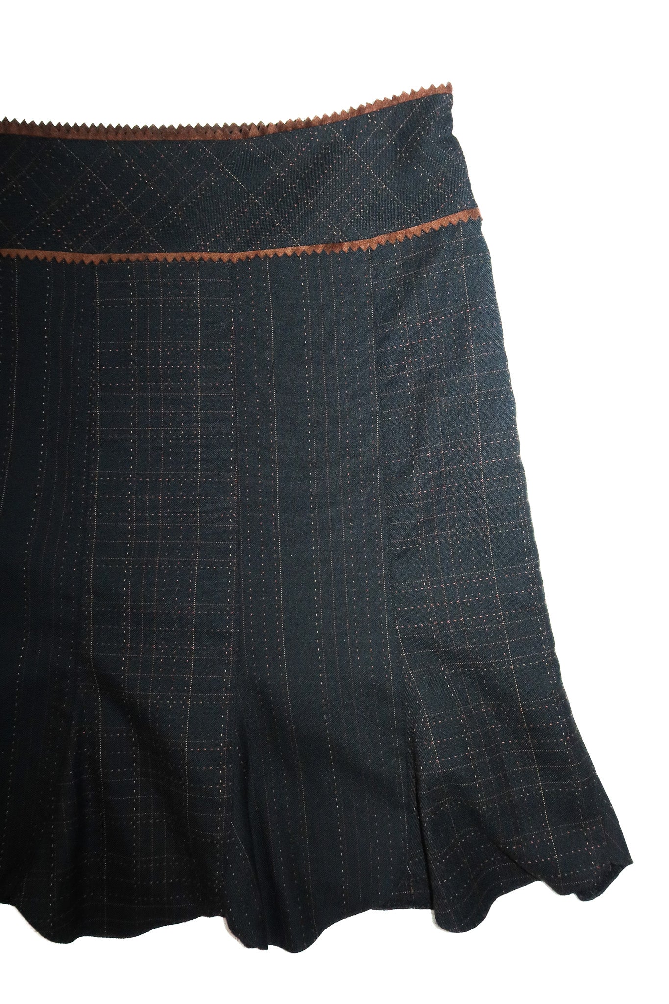 2000’s nanette lepore pleated mini skirt grey.