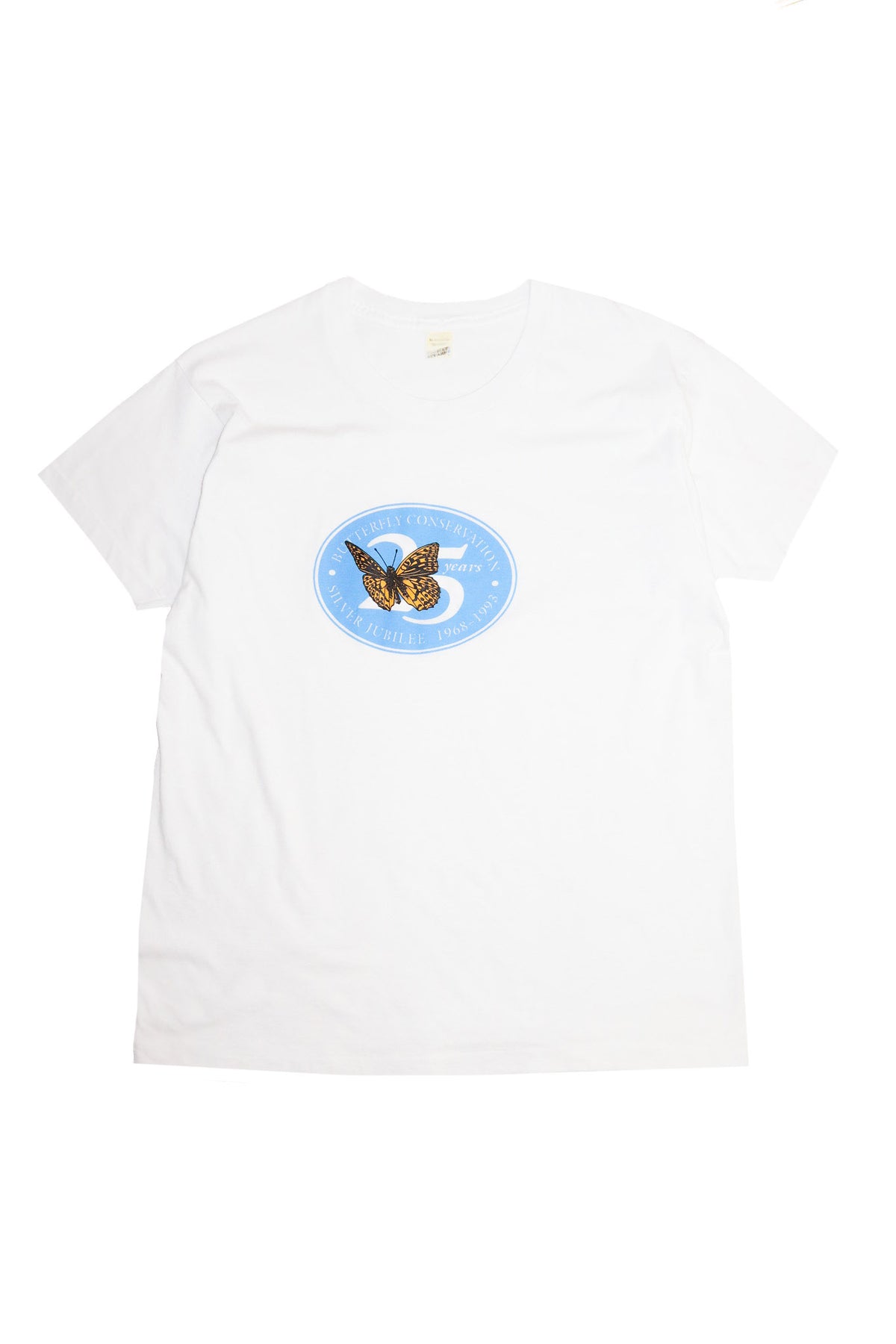 1993 screen stars butterfly conservation graphic t-shirt white.