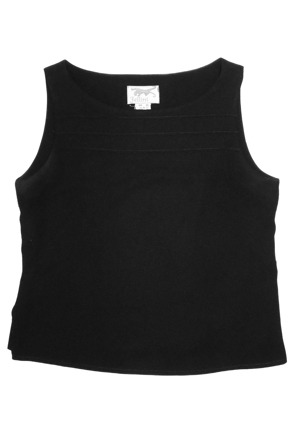 1990’s fellini sleeveless vest top black.