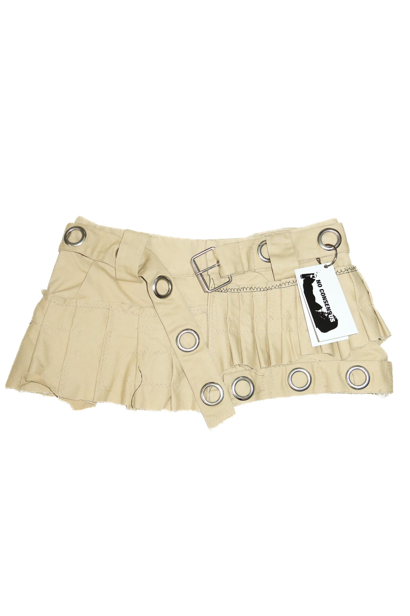 no consensus eyelet skirt tan.