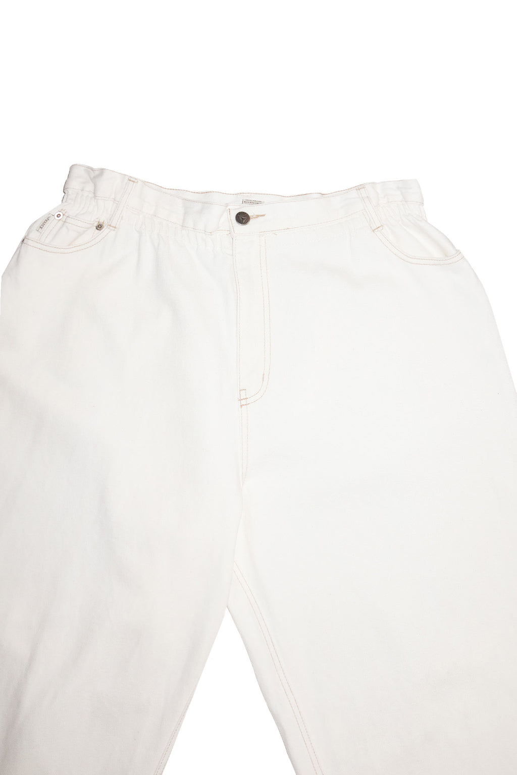 1990's odyssey high waist tapered jeans cream.