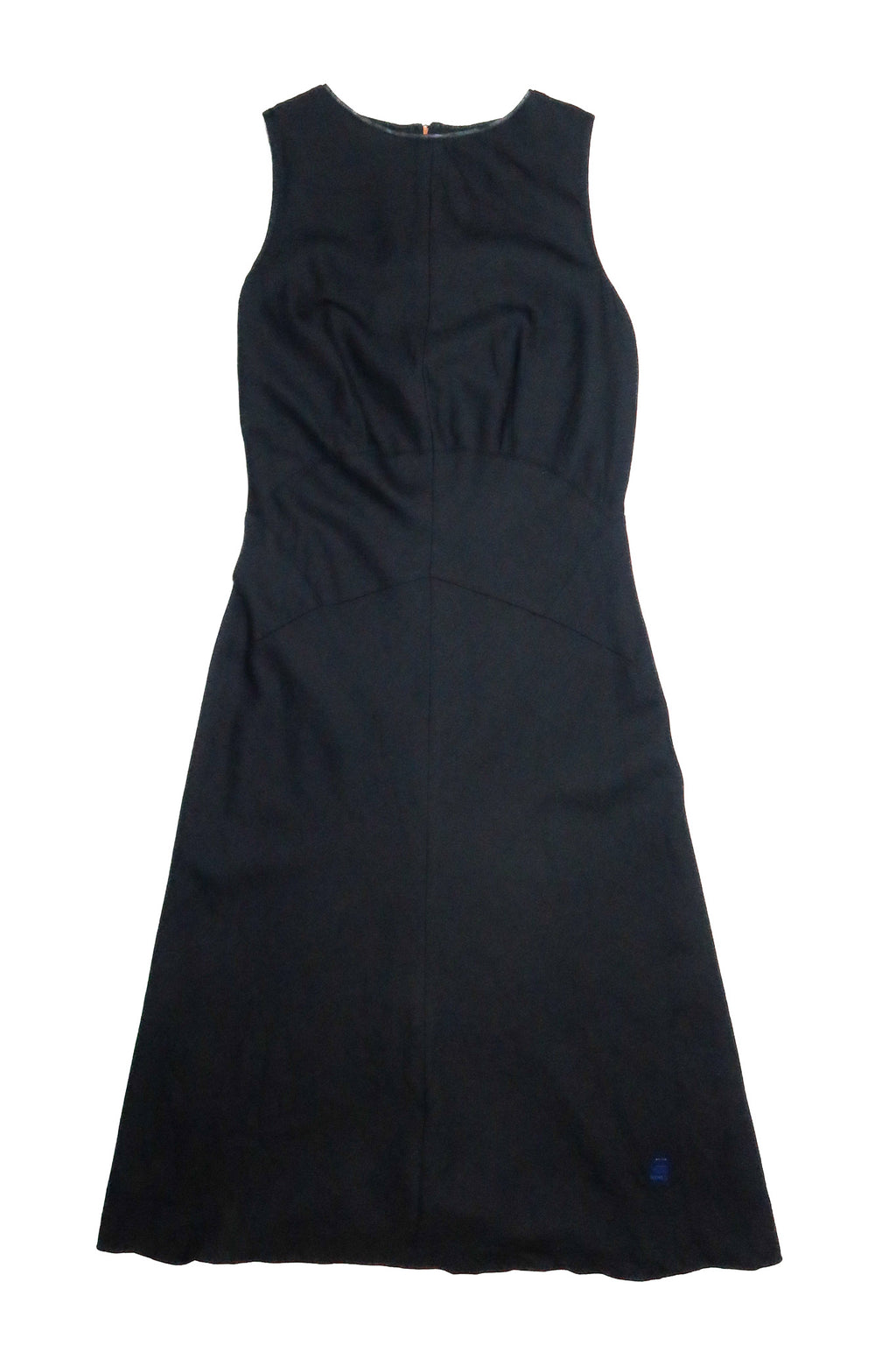 2000’s g-star raw sleeveless wool midi dress black.