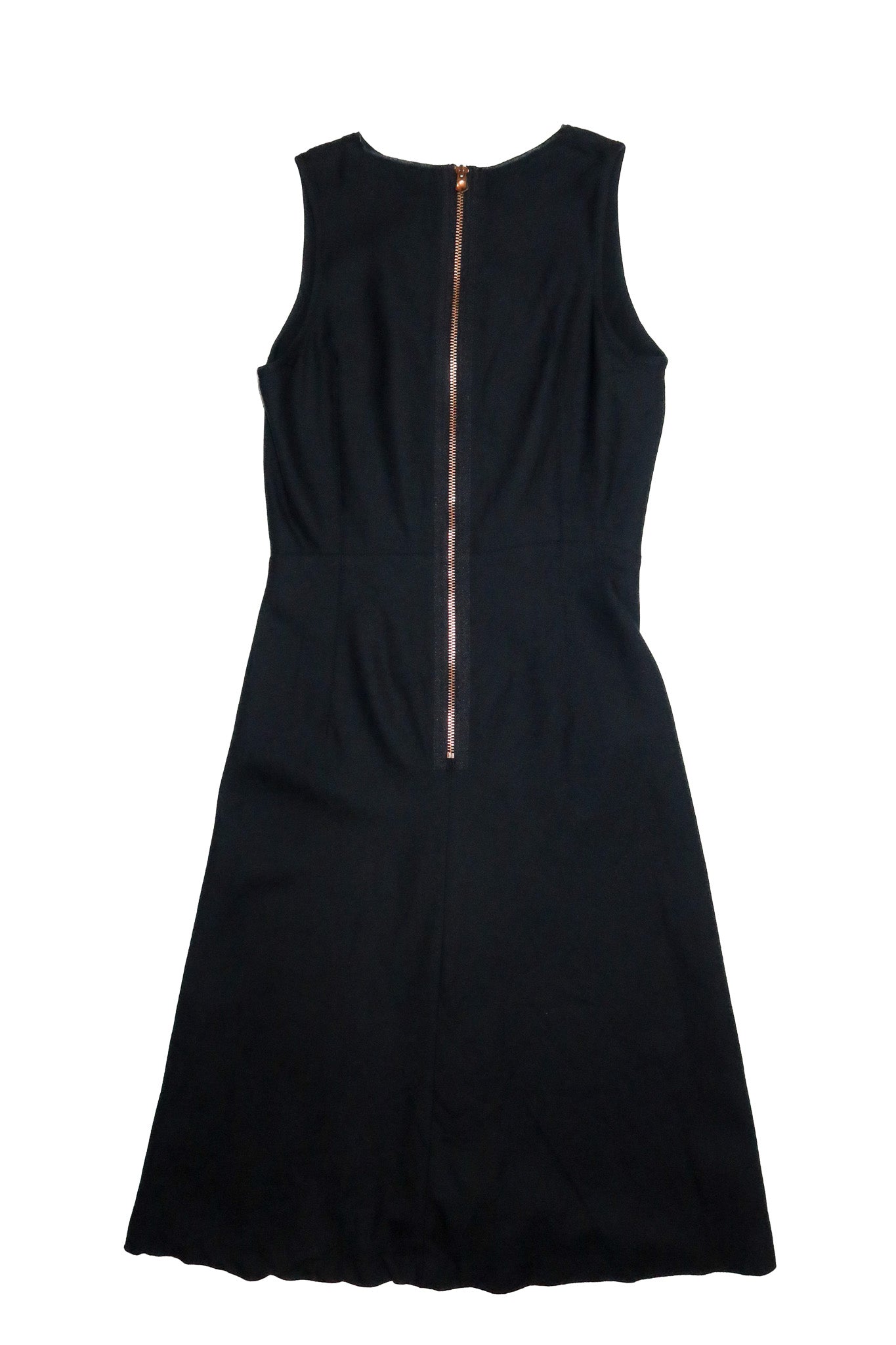2000’s g-star raw sleeveless wool midi dress black.
