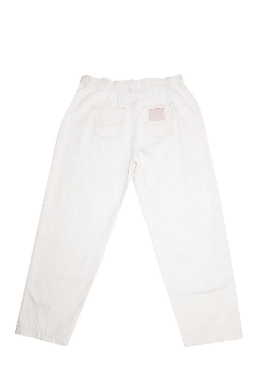 1990's odyssey high waist tapered jeans cream.