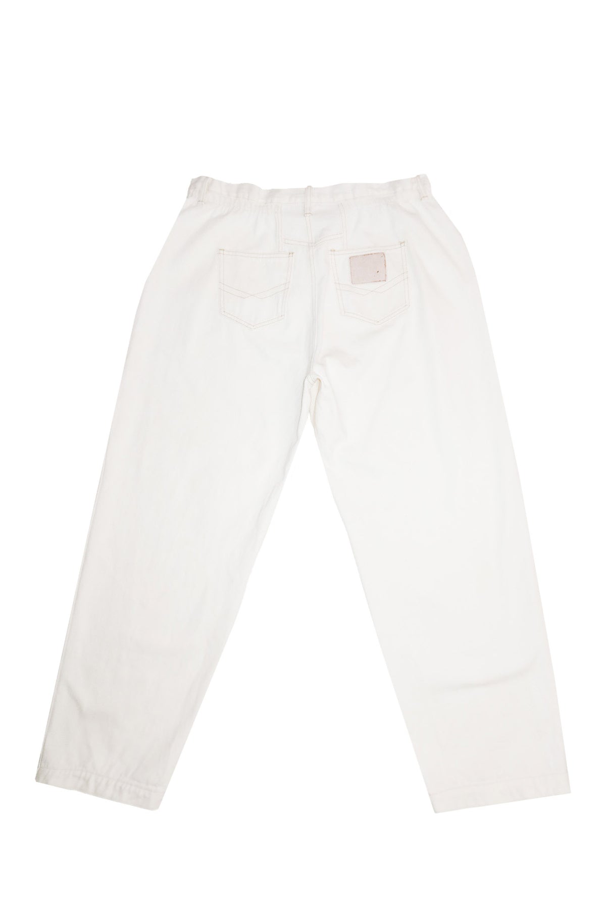 1990's odyssey high waist tapered jeans cream.