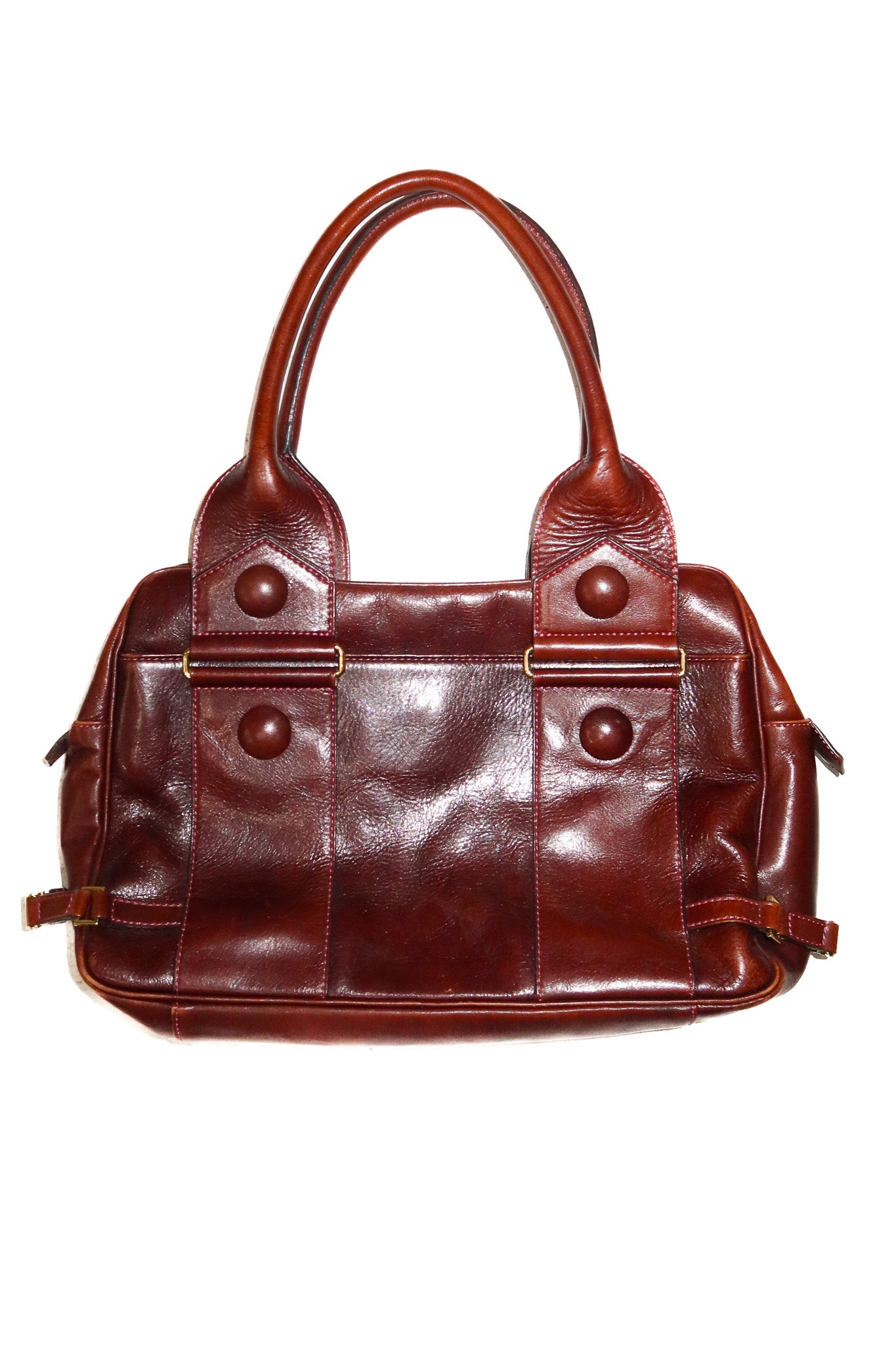 kazuyo nakano New york leather handbag brown.