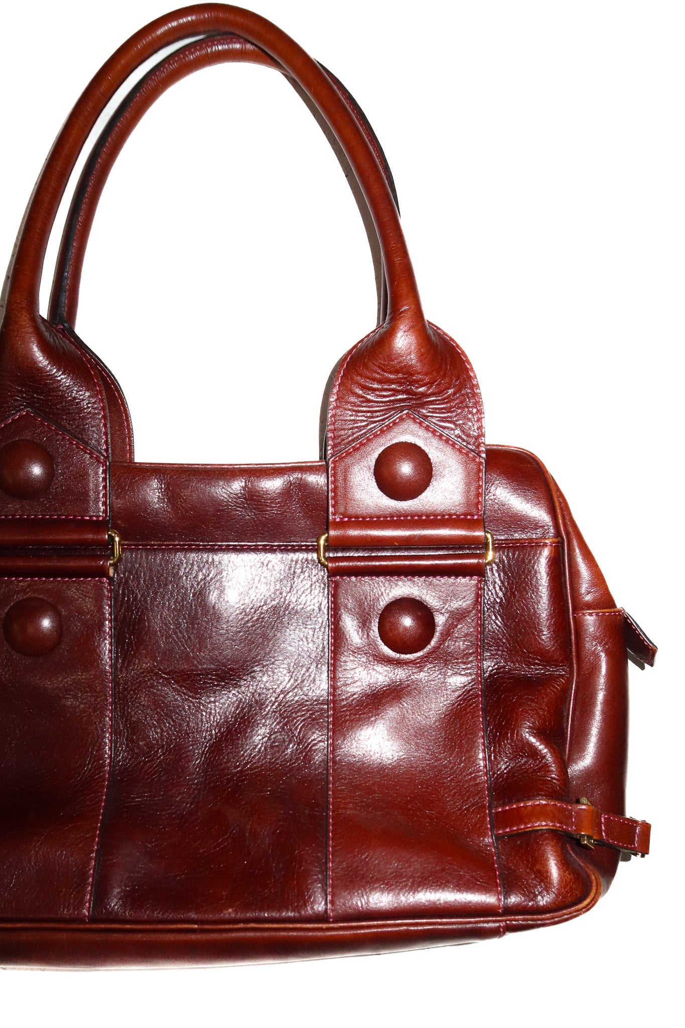 kazuyo nakano New york leather handbag brown.