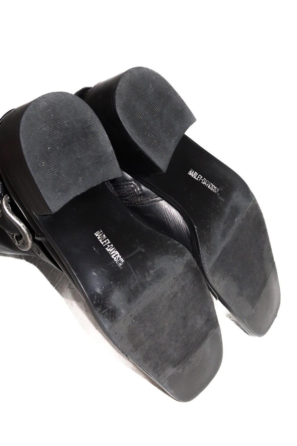 harley davidson leather harness riding boots black.