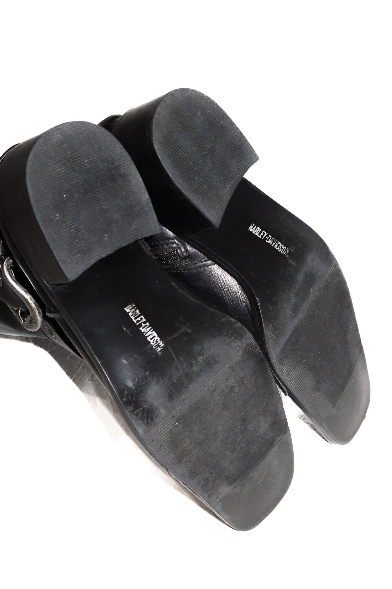 harley davidson leather harness riding boots black.