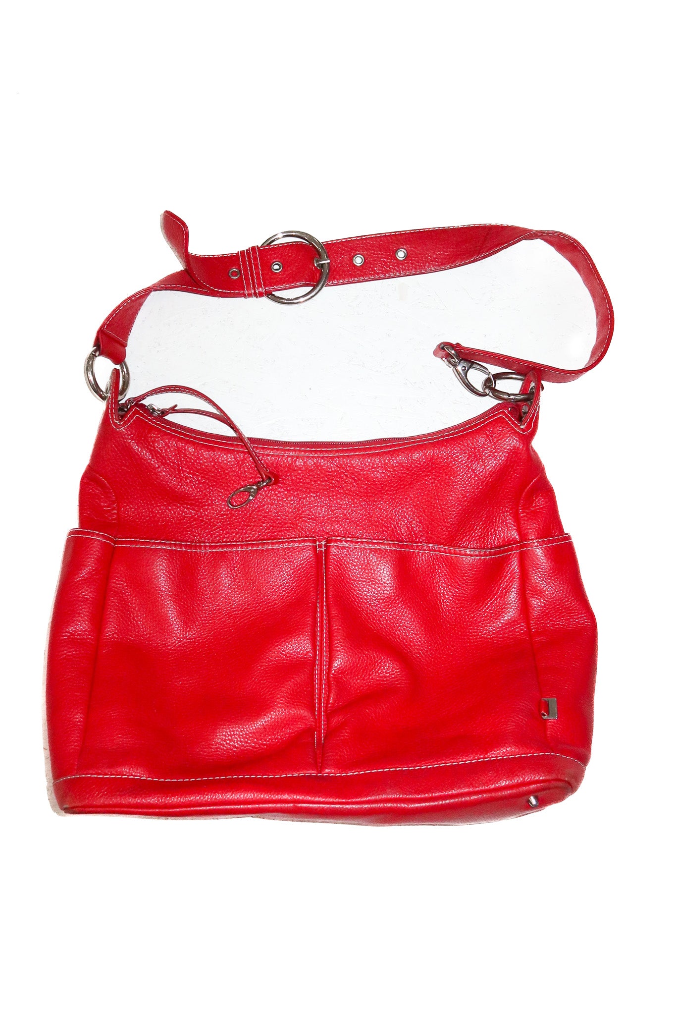 early 2000’s oioi slouch shoulder bag red.