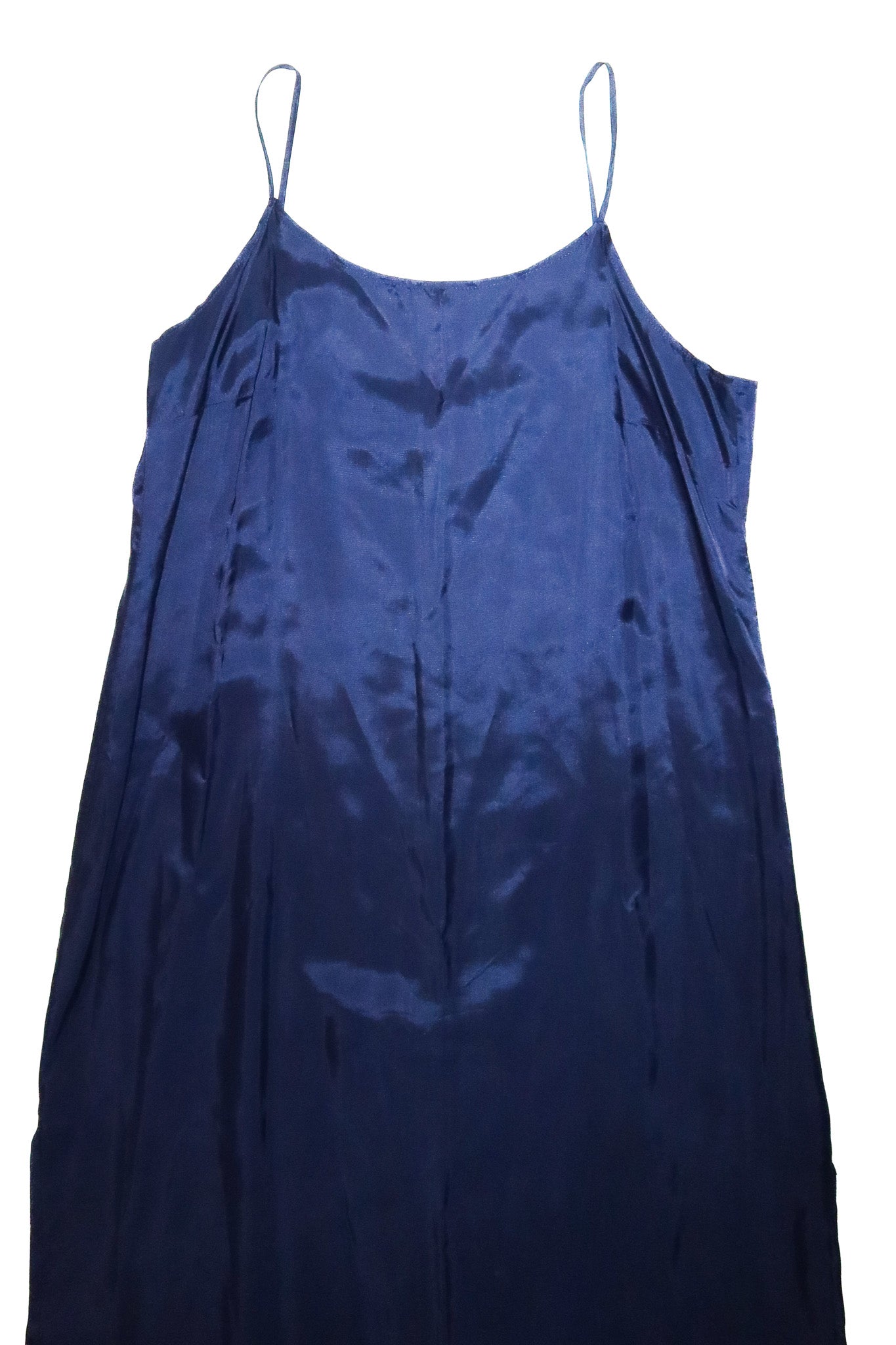 1980’s purple patch maxi slip dress navy.