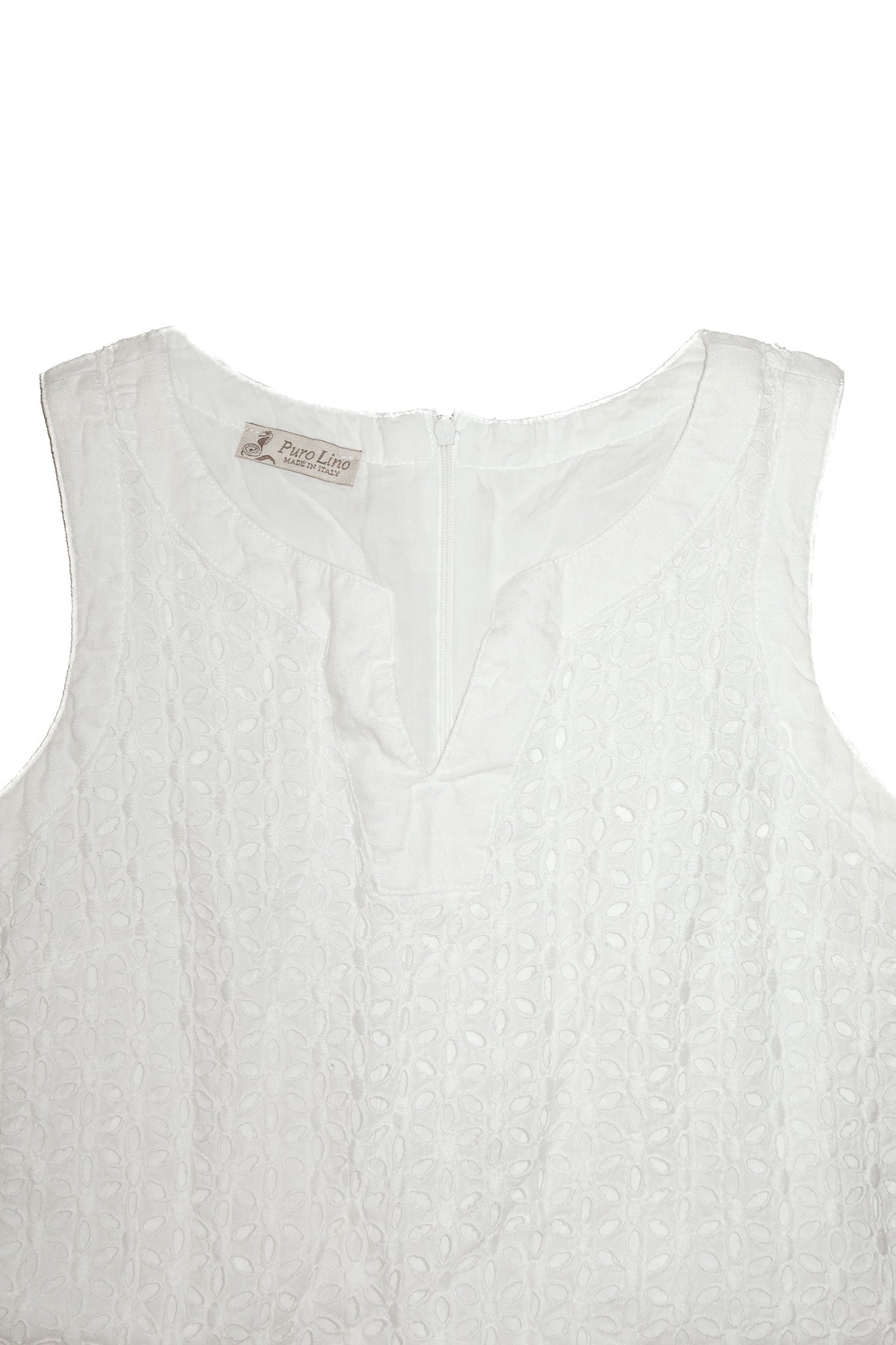 1980's puro lino sleeveless linen mini dress white.