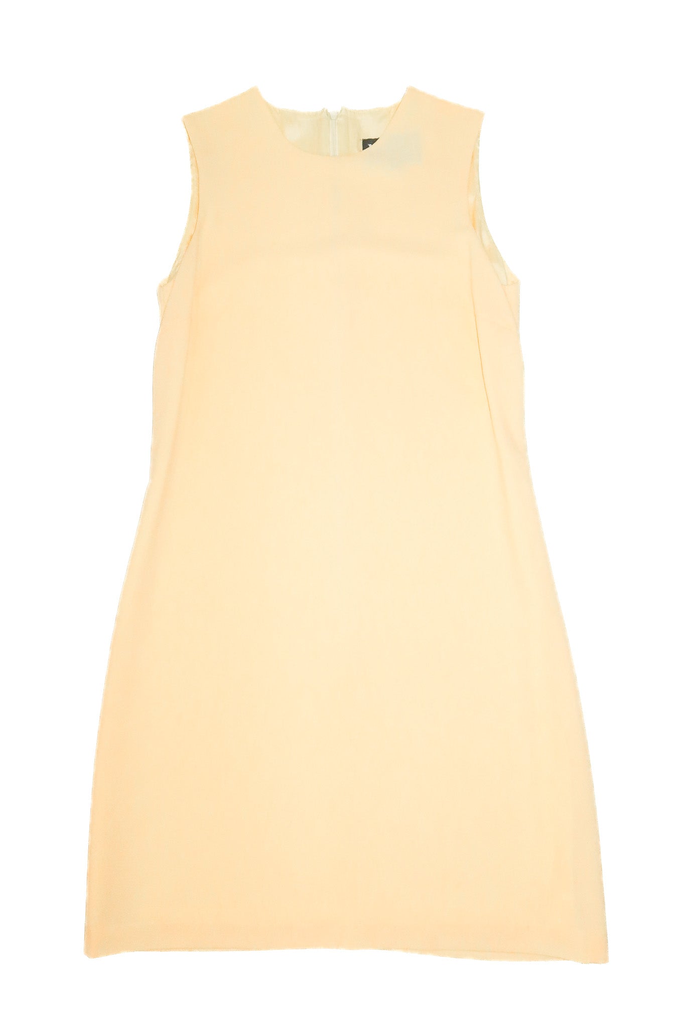 1990's mjm lifestyle shift dress pastel yellow.