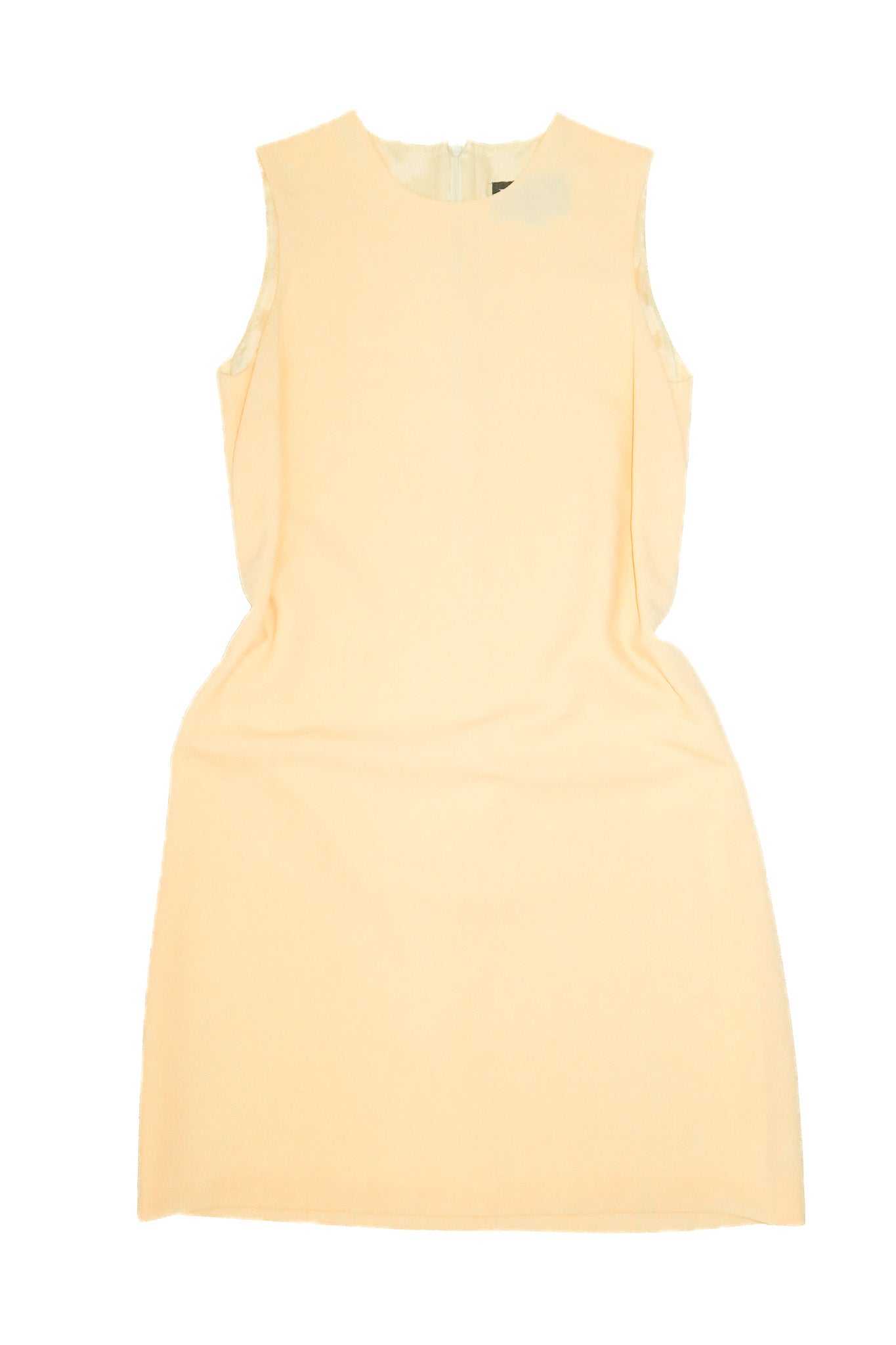 1990's mjm lifestyle shift dress pastel yellow.